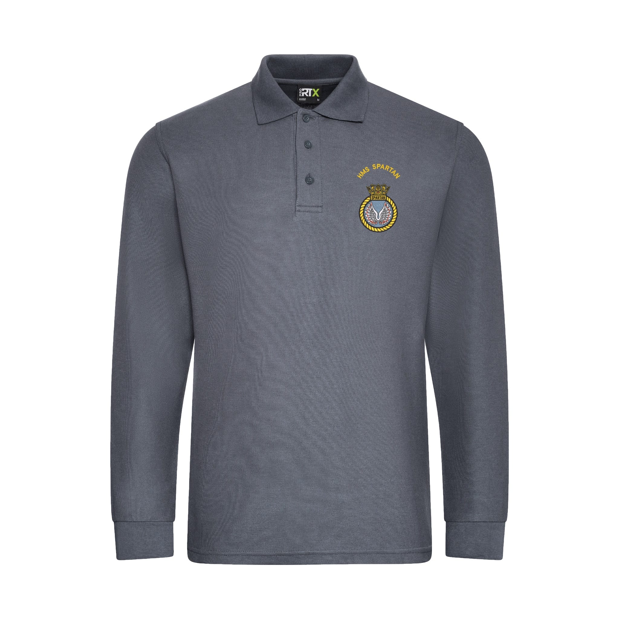 HMS Spartan Long Sleeve Polo Shirt