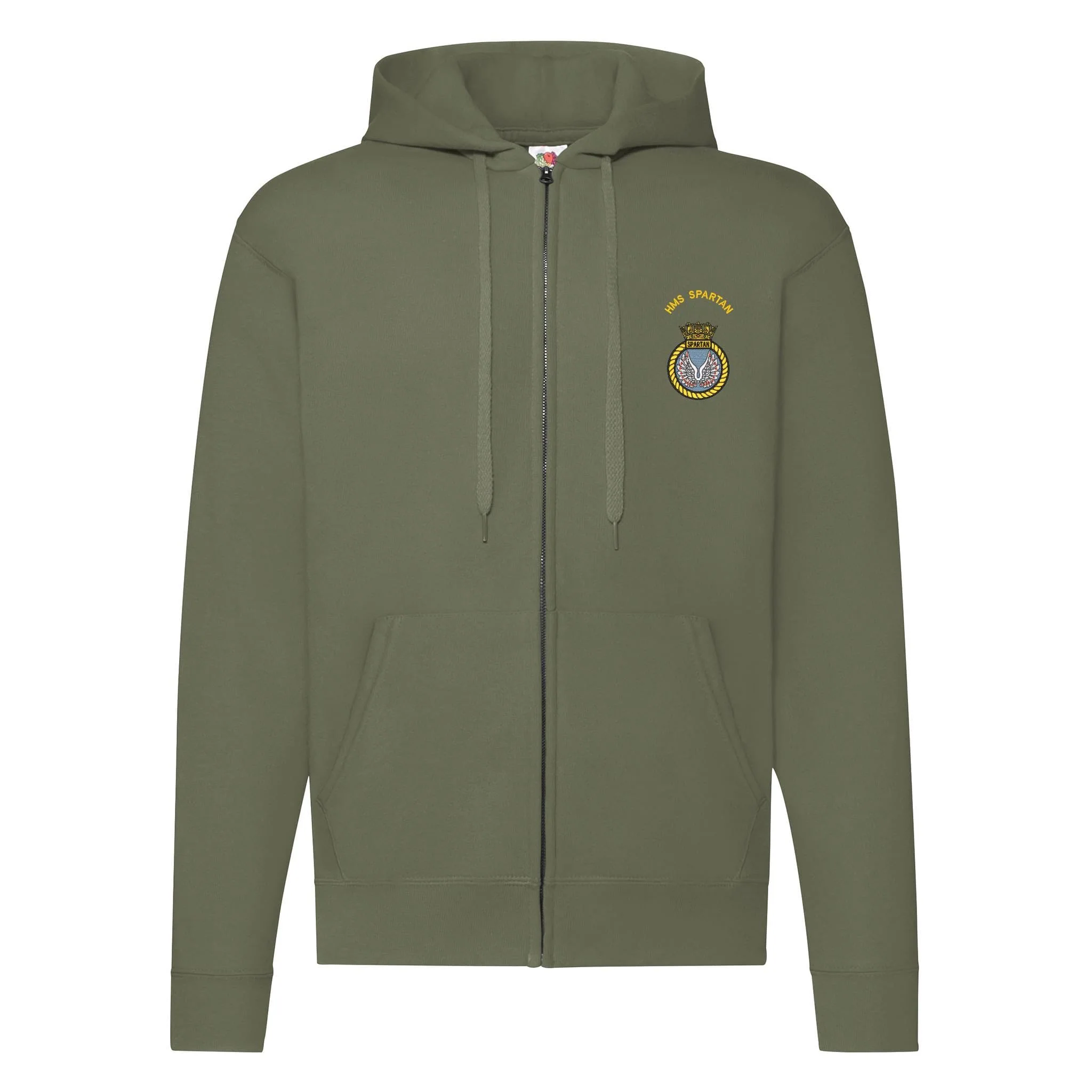 HMS Spartan Zipped Hoodie - Image 3