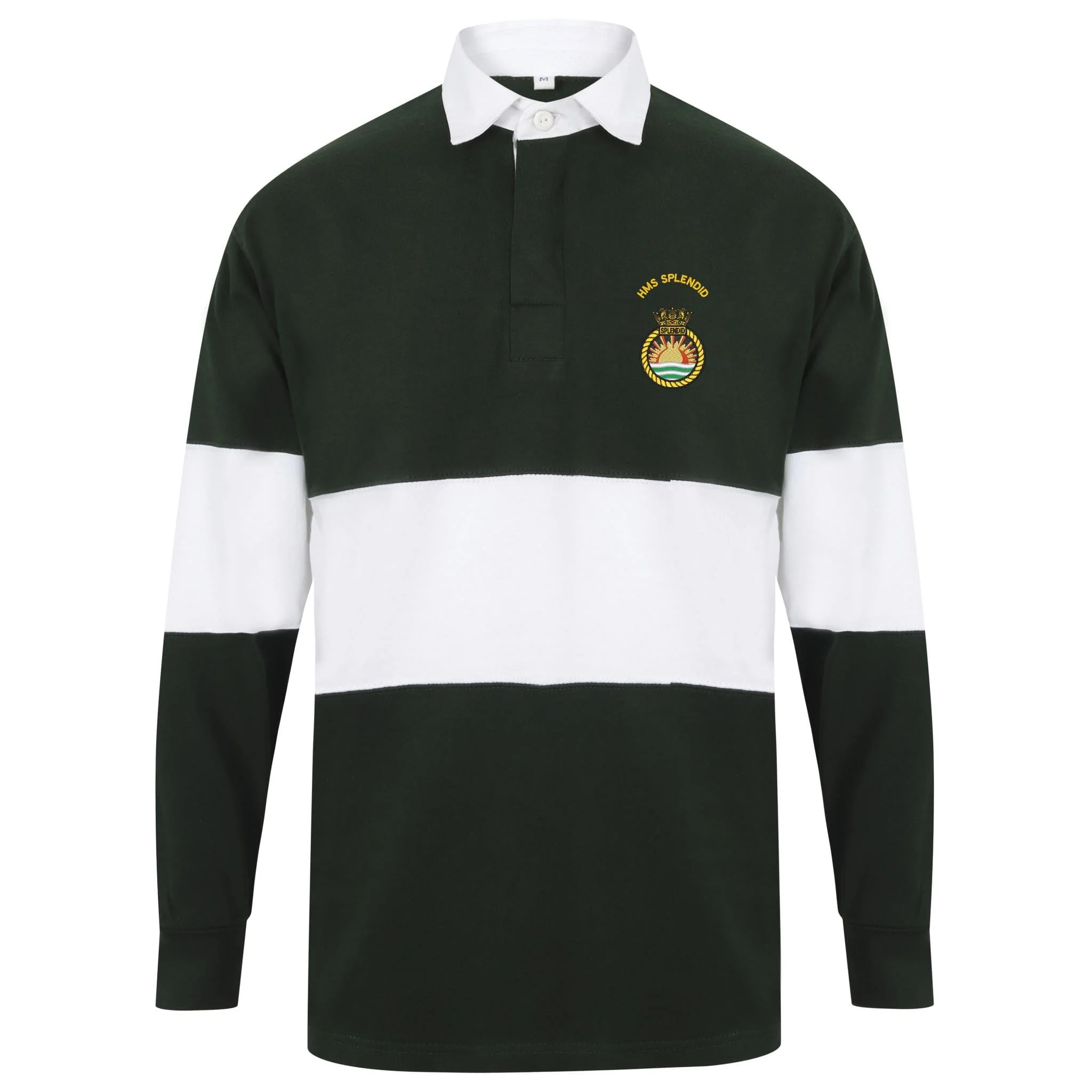 HMS Splendid Front Row Long Sleeve Panelled Rugby Shirt