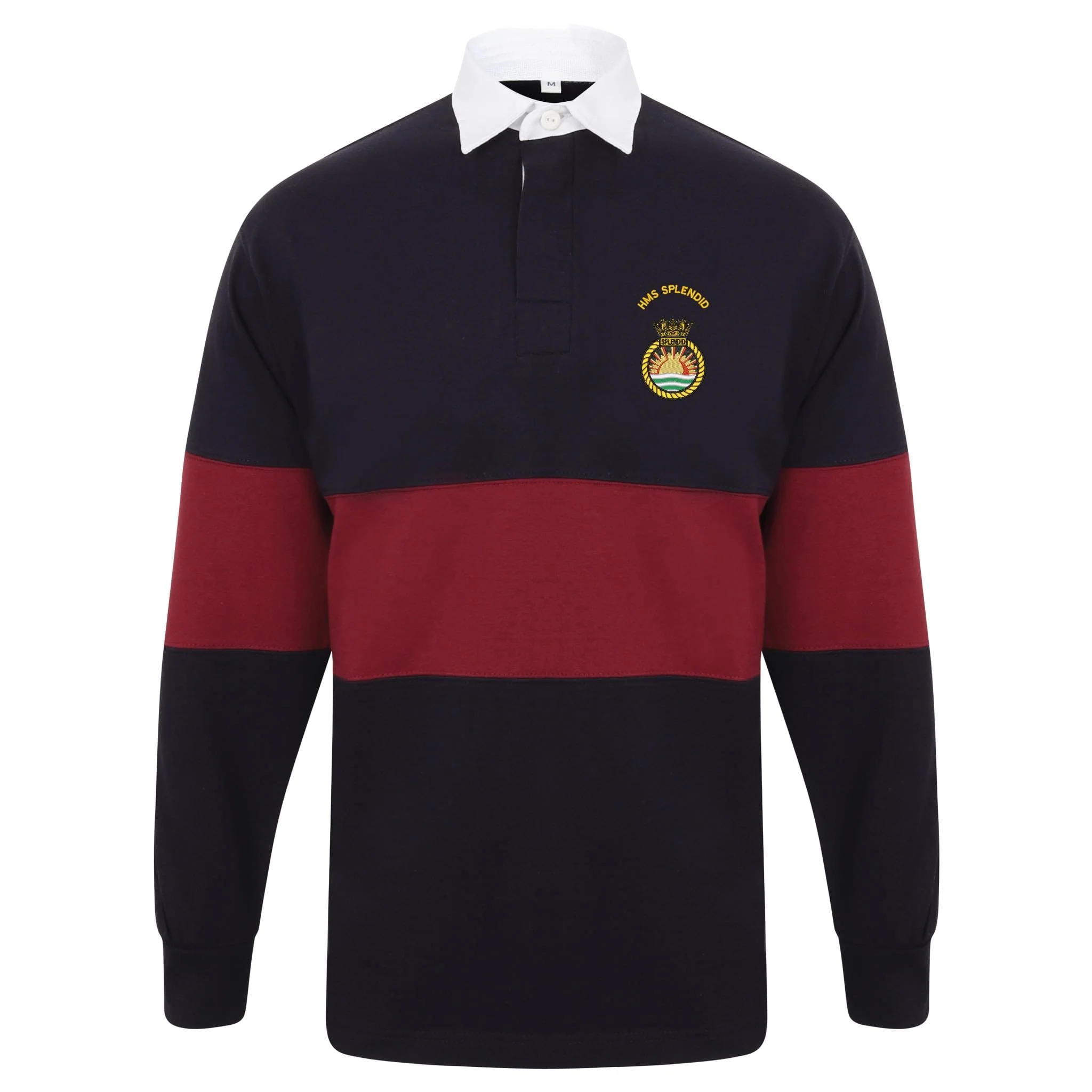 HMS Splendid Front Row Long Sleeve Panelled Rugby Shirt - Image 2