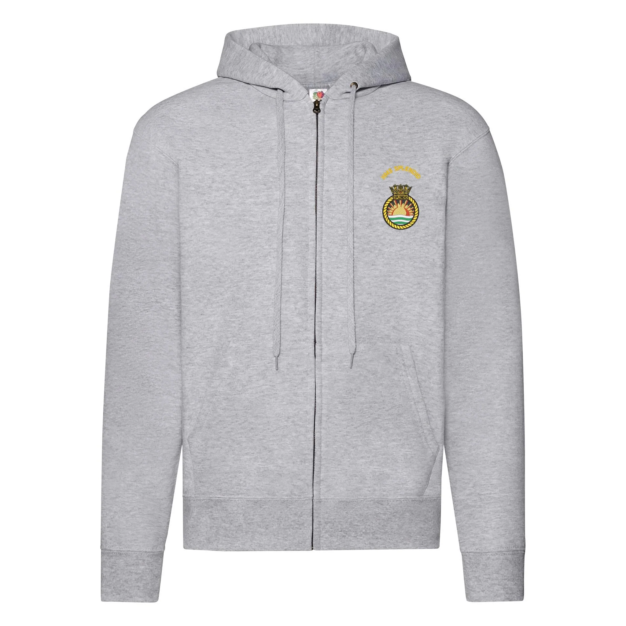 HMS Splendid Zipped Hoodie - Image 2