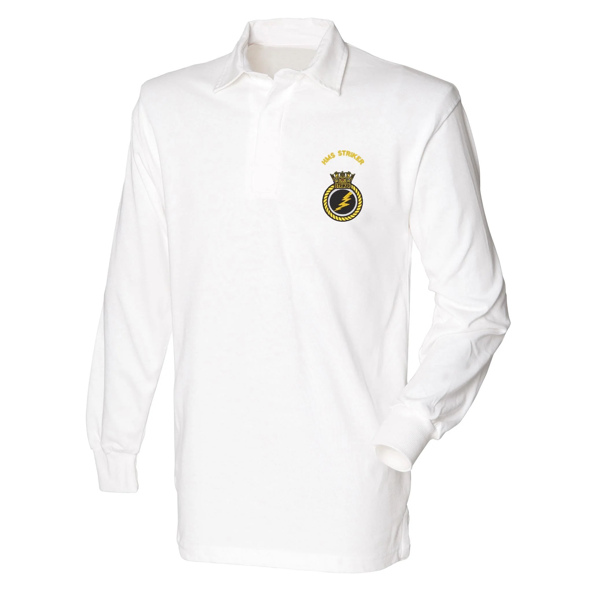 HMS Striker Front Row Long Sleeve Rugby Shirt - Image 4