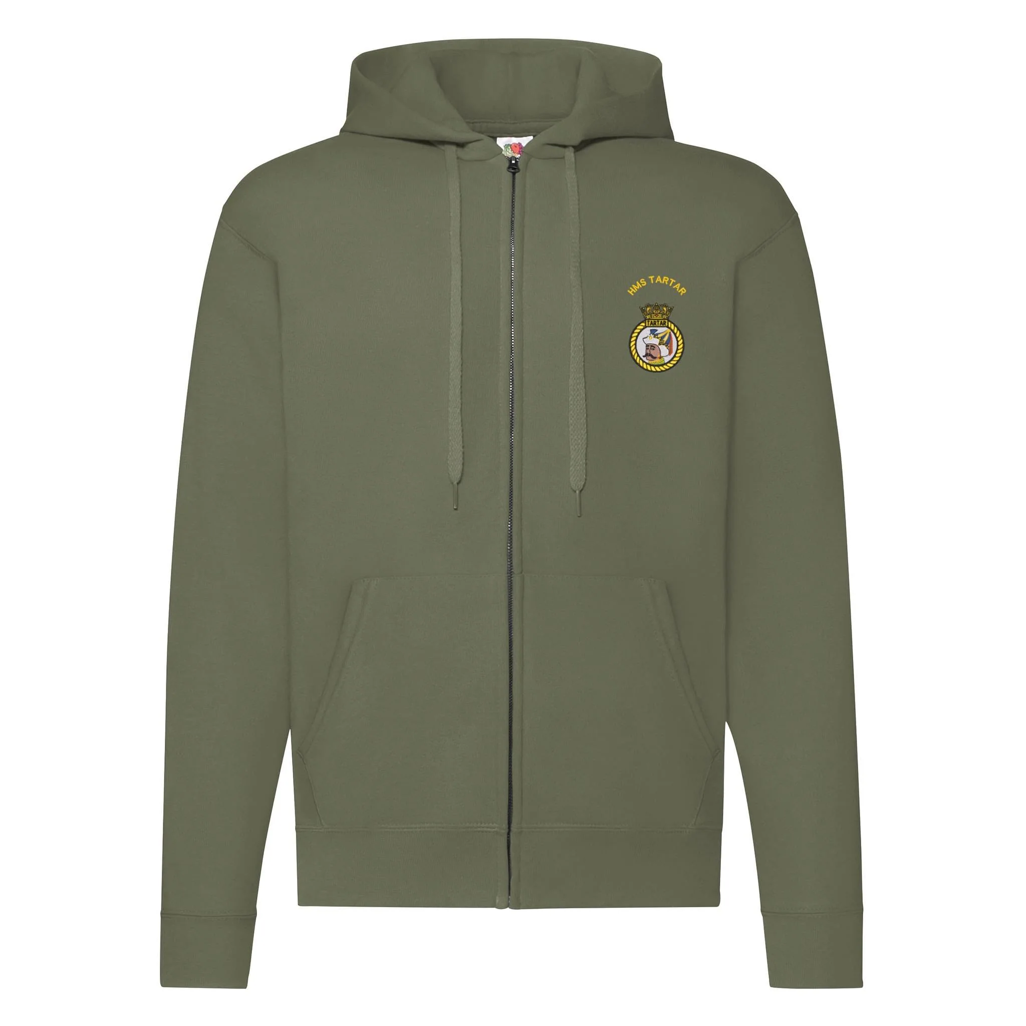 HMS Tartar Zipped Hoodie - Image 3