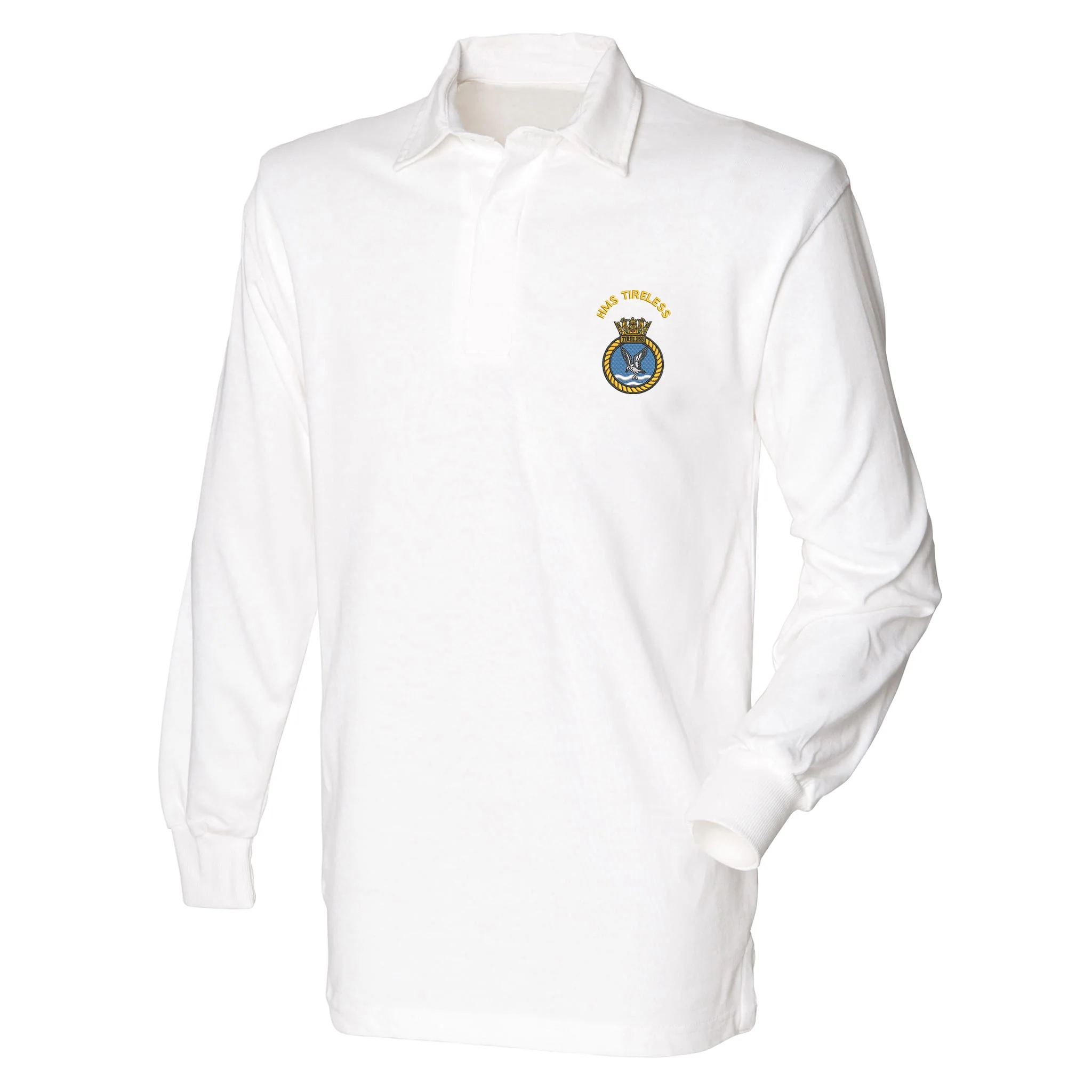 HMS Tireless Front Row Long Sleeve Rugby Shirt - Image 4