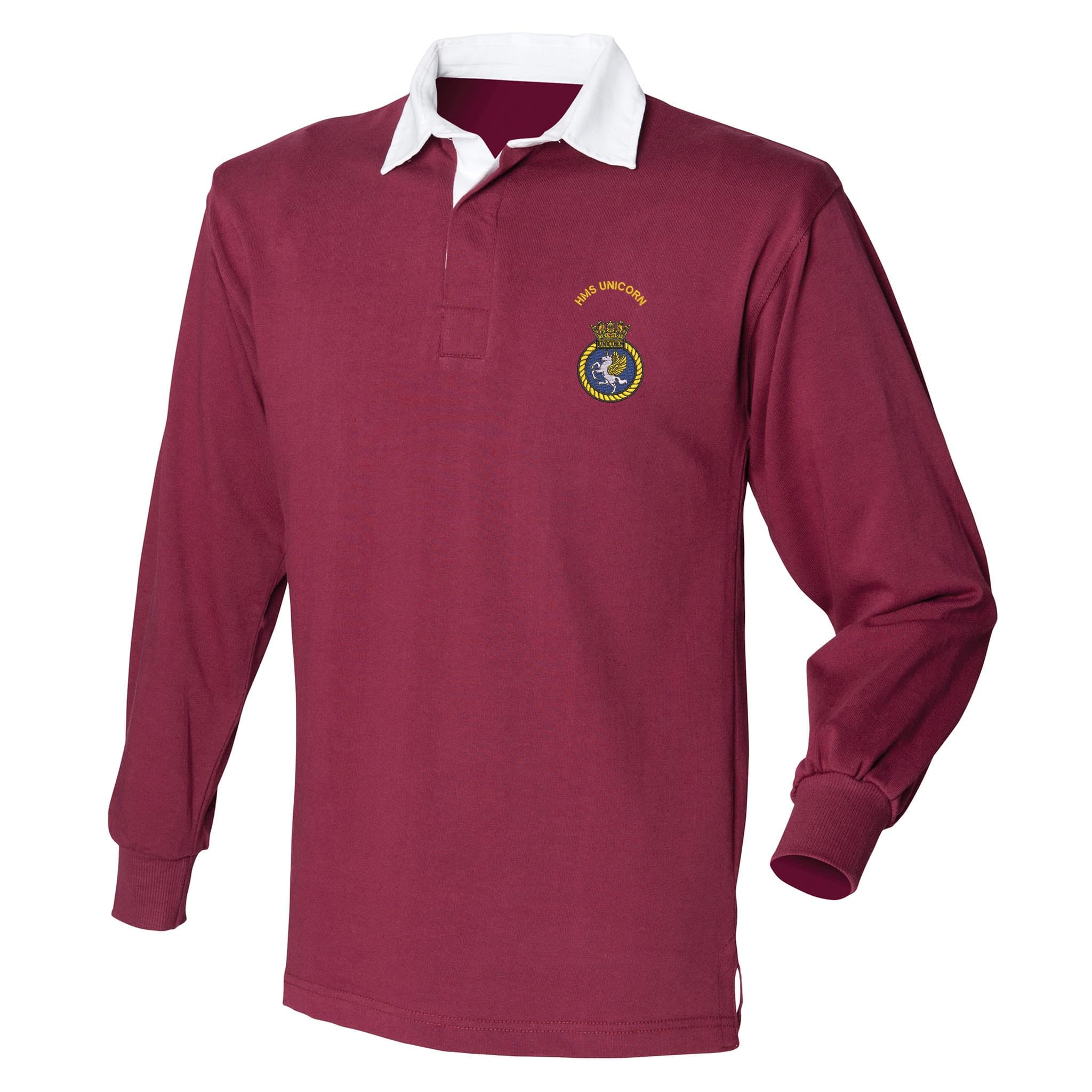 HMS Unicorn Front Row Long Sleeve Rugby Shirt - Image 2
