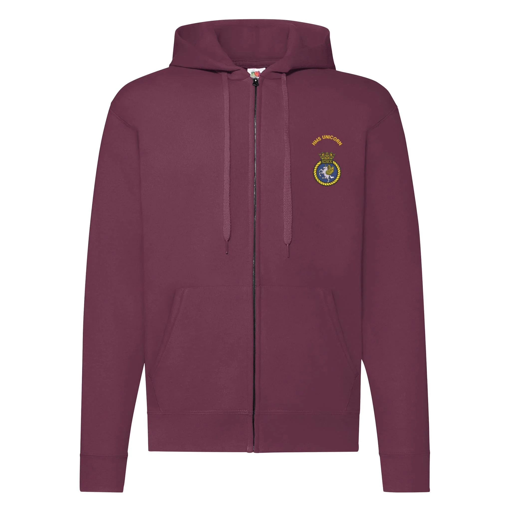 HMS Unicorn Zipped Hoodie - Image 5