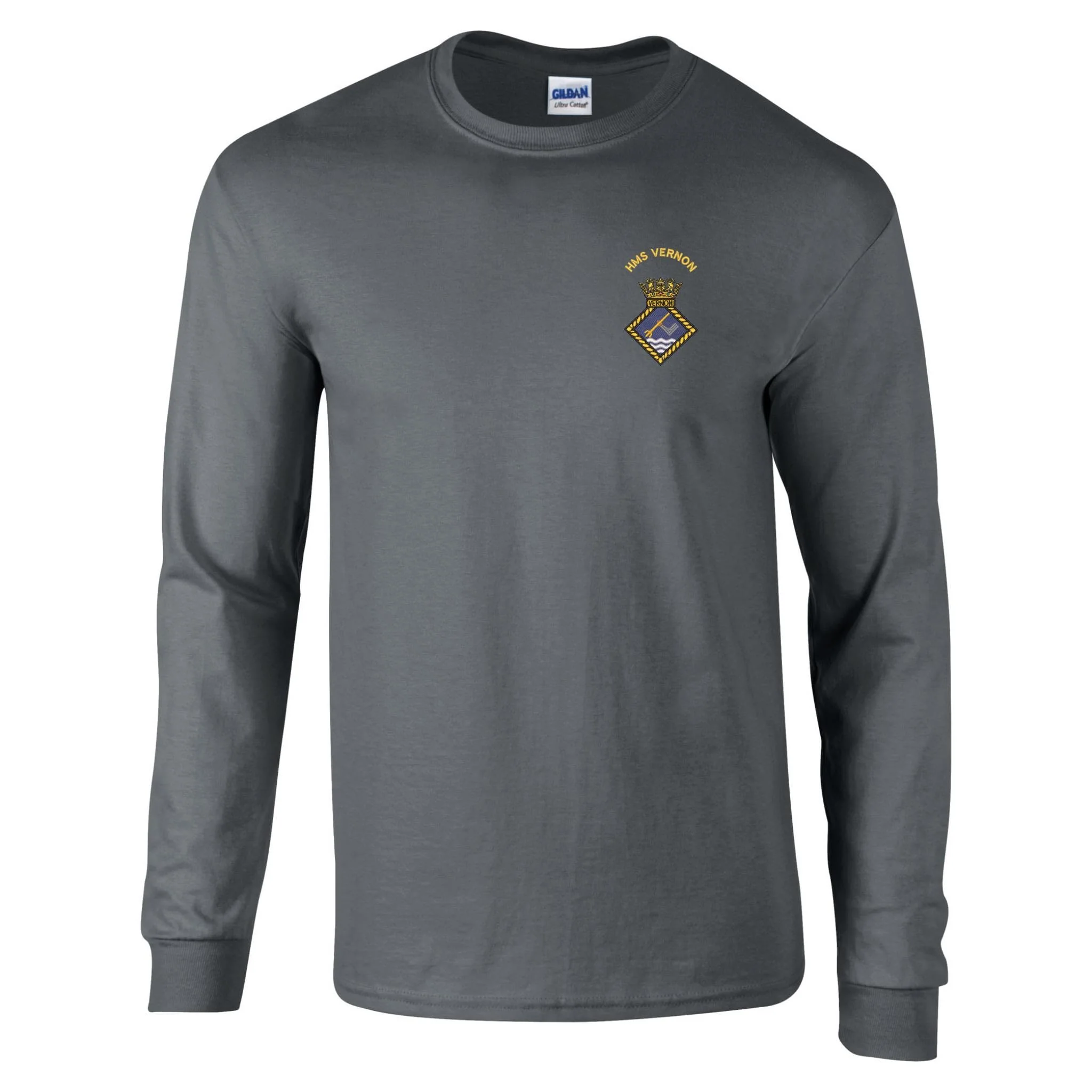 HMS Vernon Long Sleeve T-Shirt - Image 3
