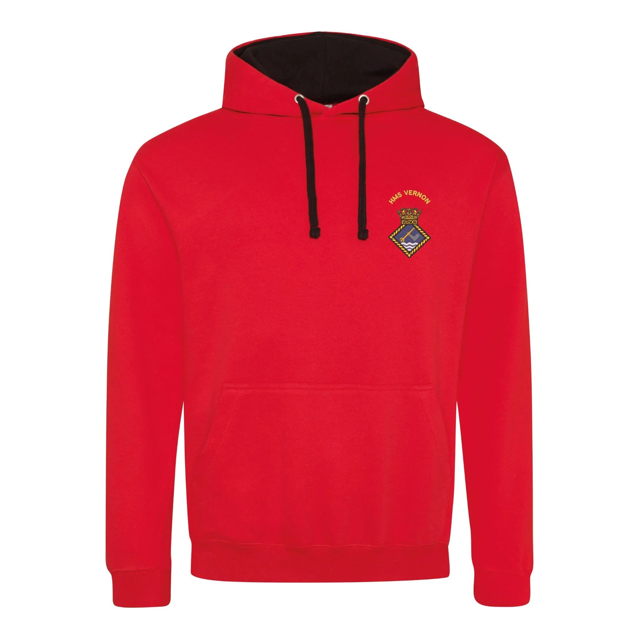 HMS Vernon Varsity Contrast Hoodie - Image 8