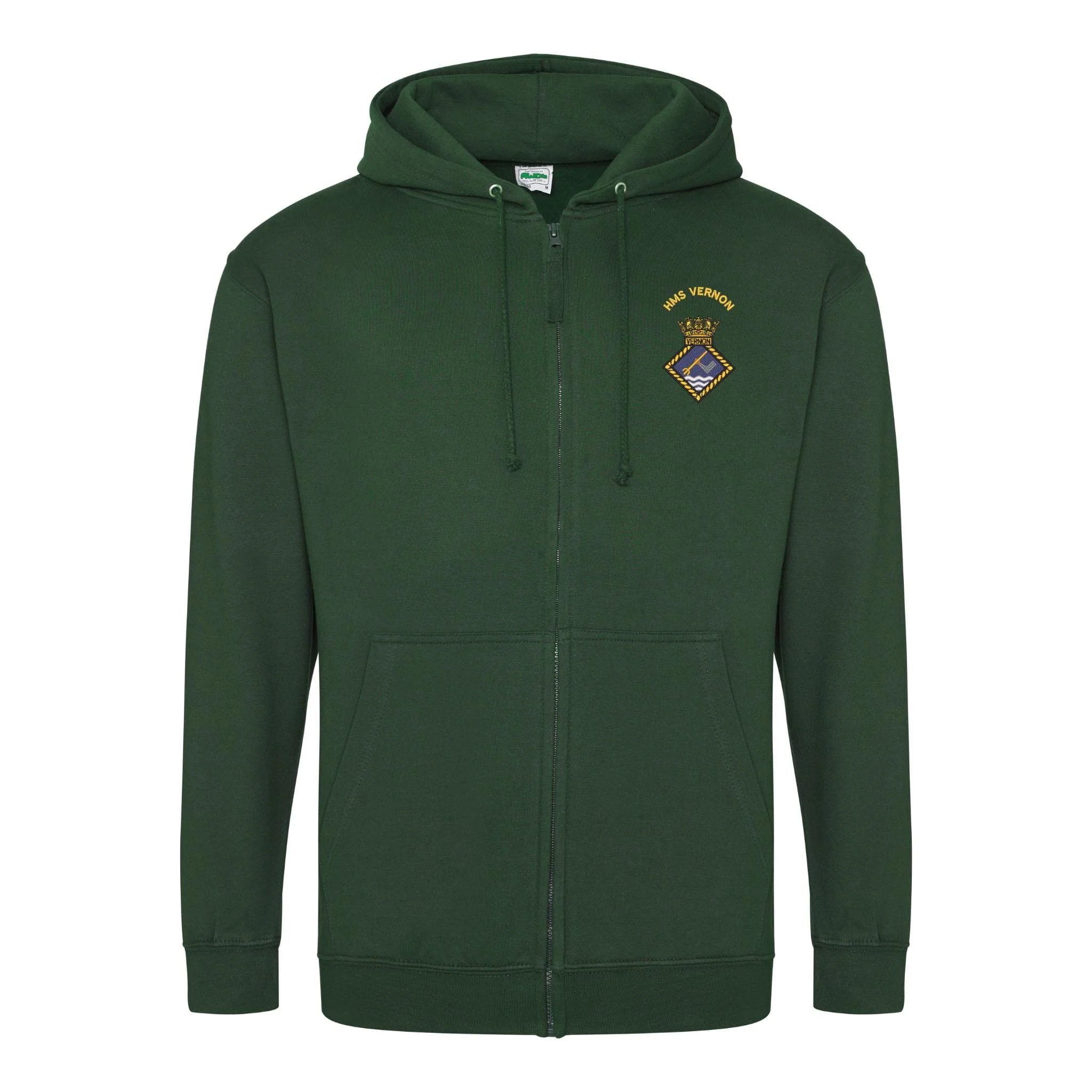 HMS Vernon Zipped Hoodie - Image 4