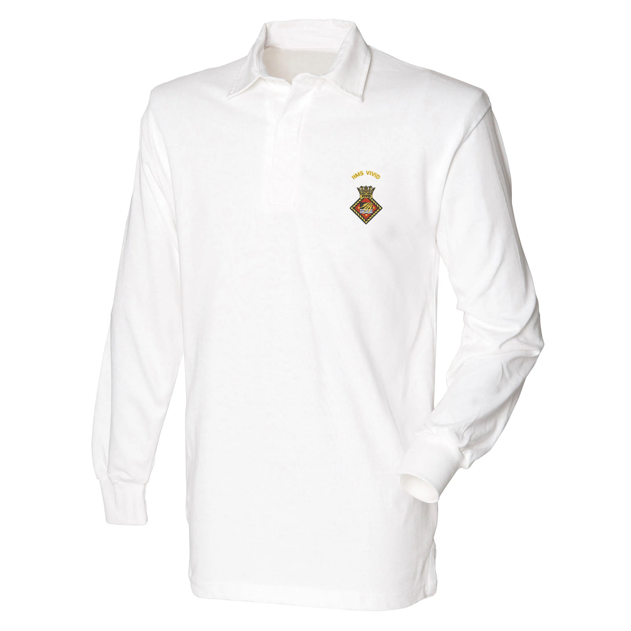 HMS Vivid Front Row Long Sleeve Rugby Shirt - Image 4