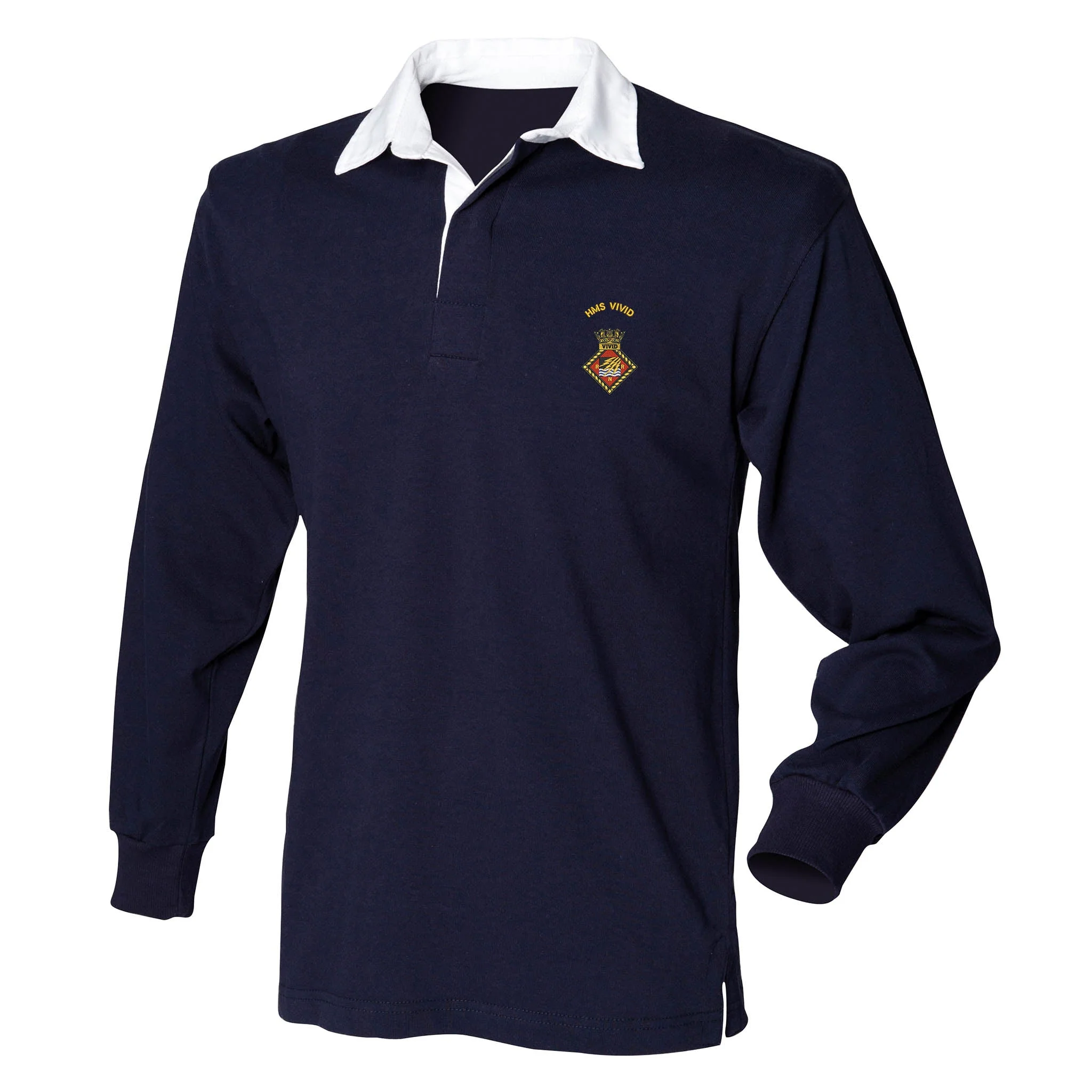 HMS Vivid Front Row Long Sleeve Rugby Shirt - Image 7