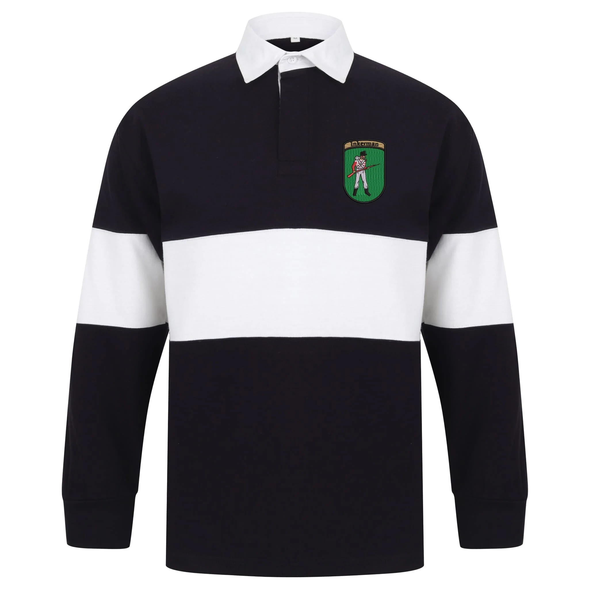 Inkerman Front Row Long Sleeve Panelled Rugby Shirt - Image 3