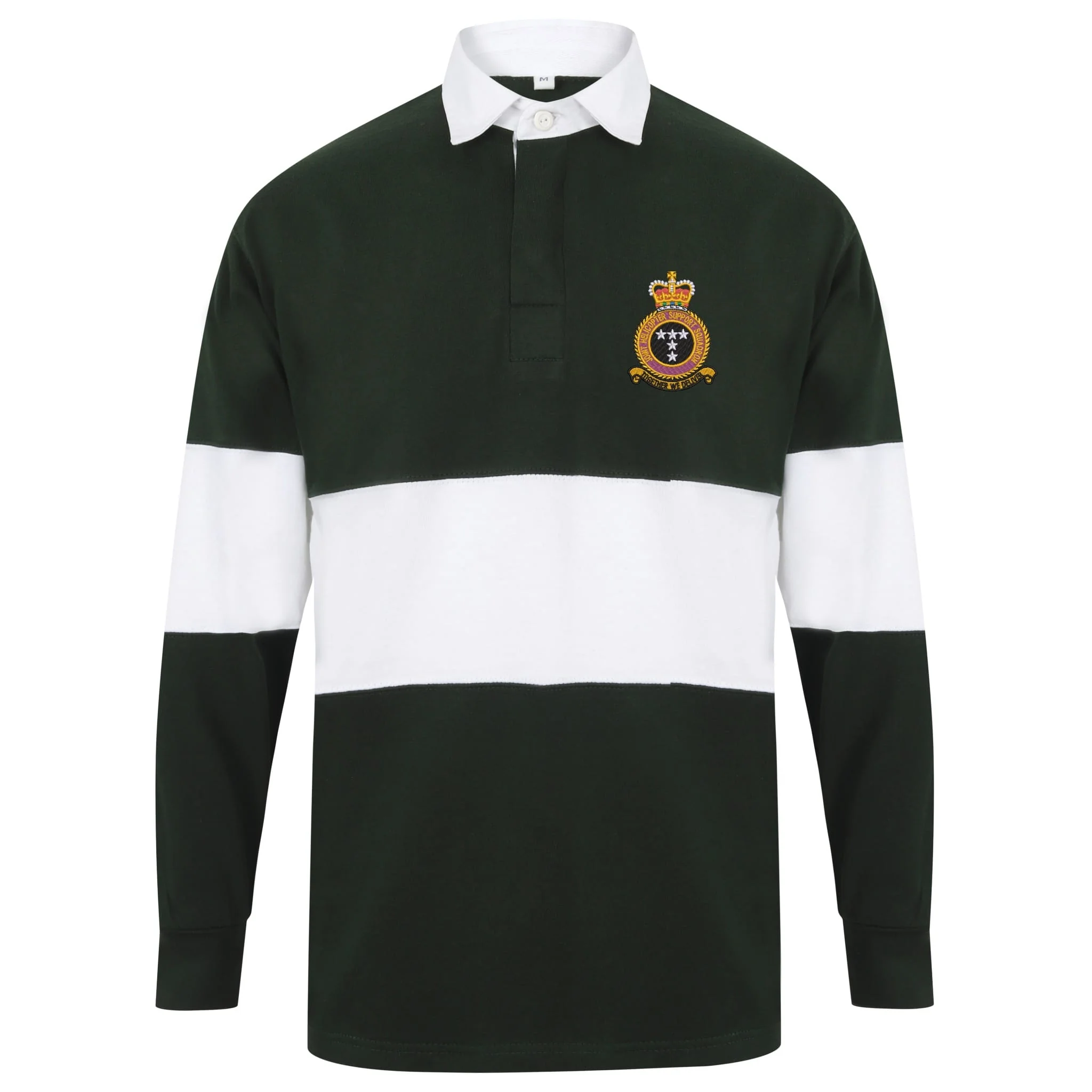 Joint Helicopter Support Squadron Front Row Long Sleeve Panelled Rugby Shirt