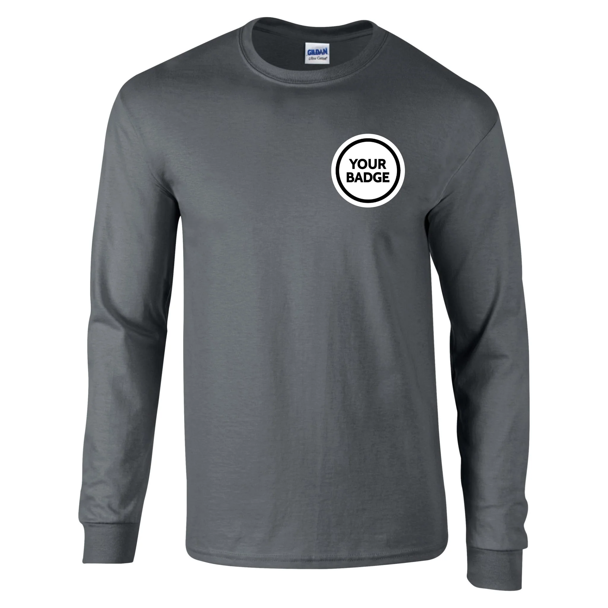 Long Sleeve Cotton T-Shirt - Choose Your Badge - Image 3