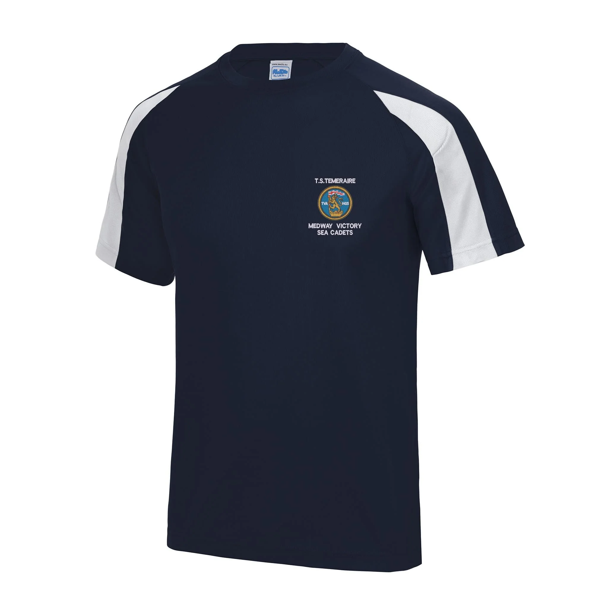 Medway Victory Sea Cadet Unit - TS Temeraire Contrast Polyester T-Shirt - Image 3