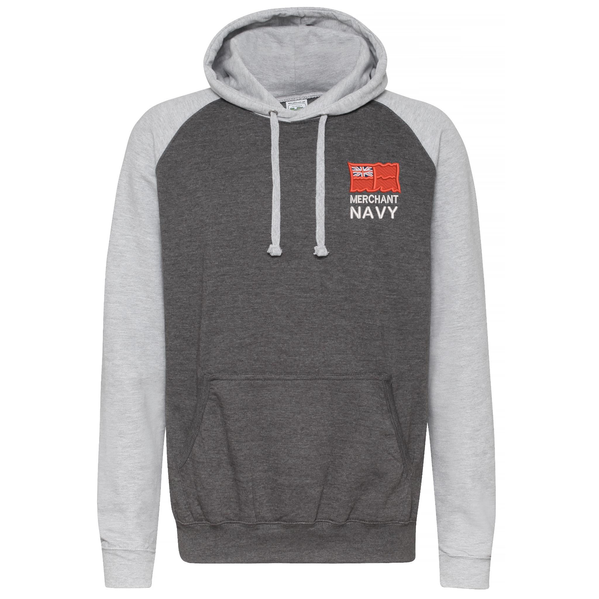 Merchant Navy Contrast Hoodie - Image 3