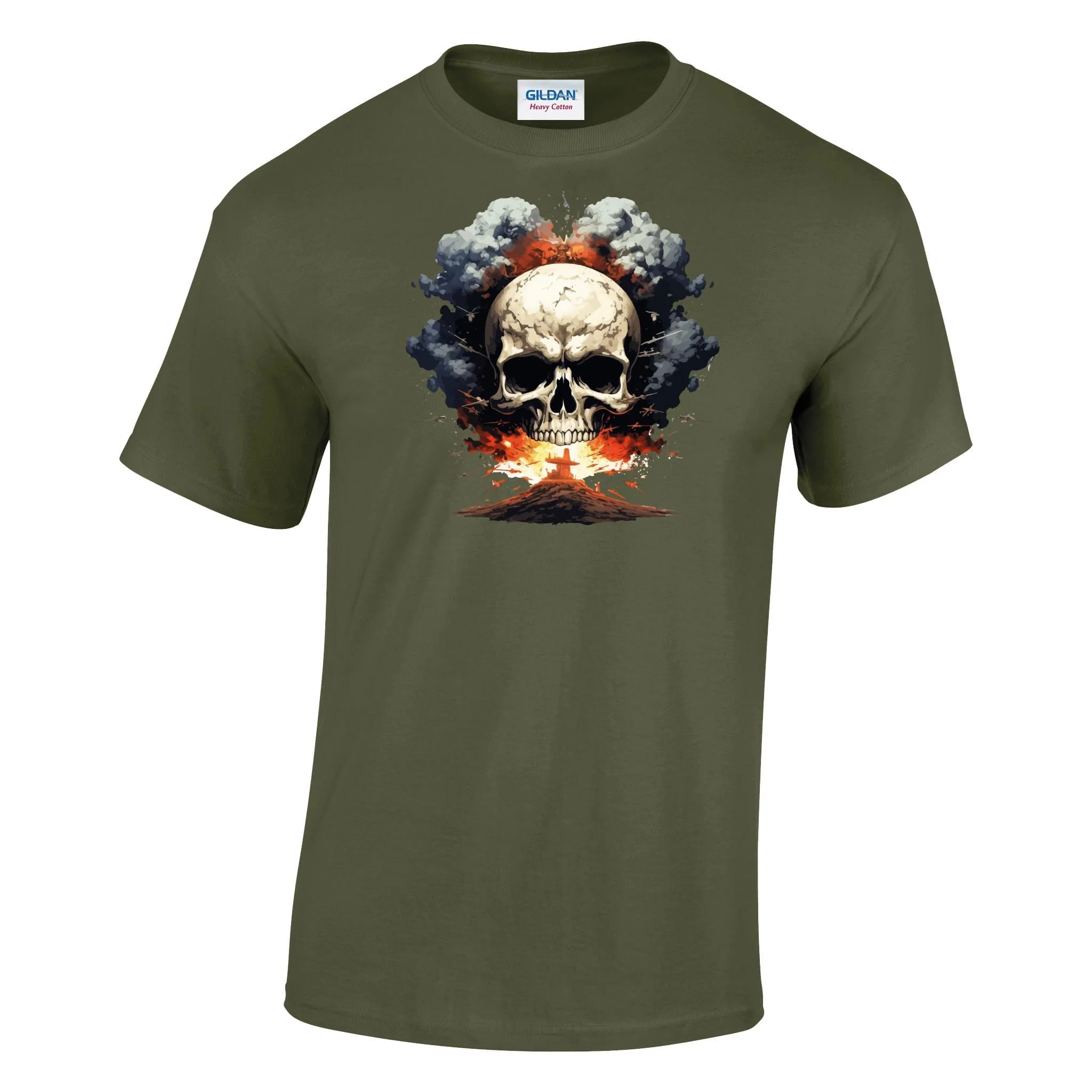 Mushroom Cloud Printed T-Shirt - Image 8