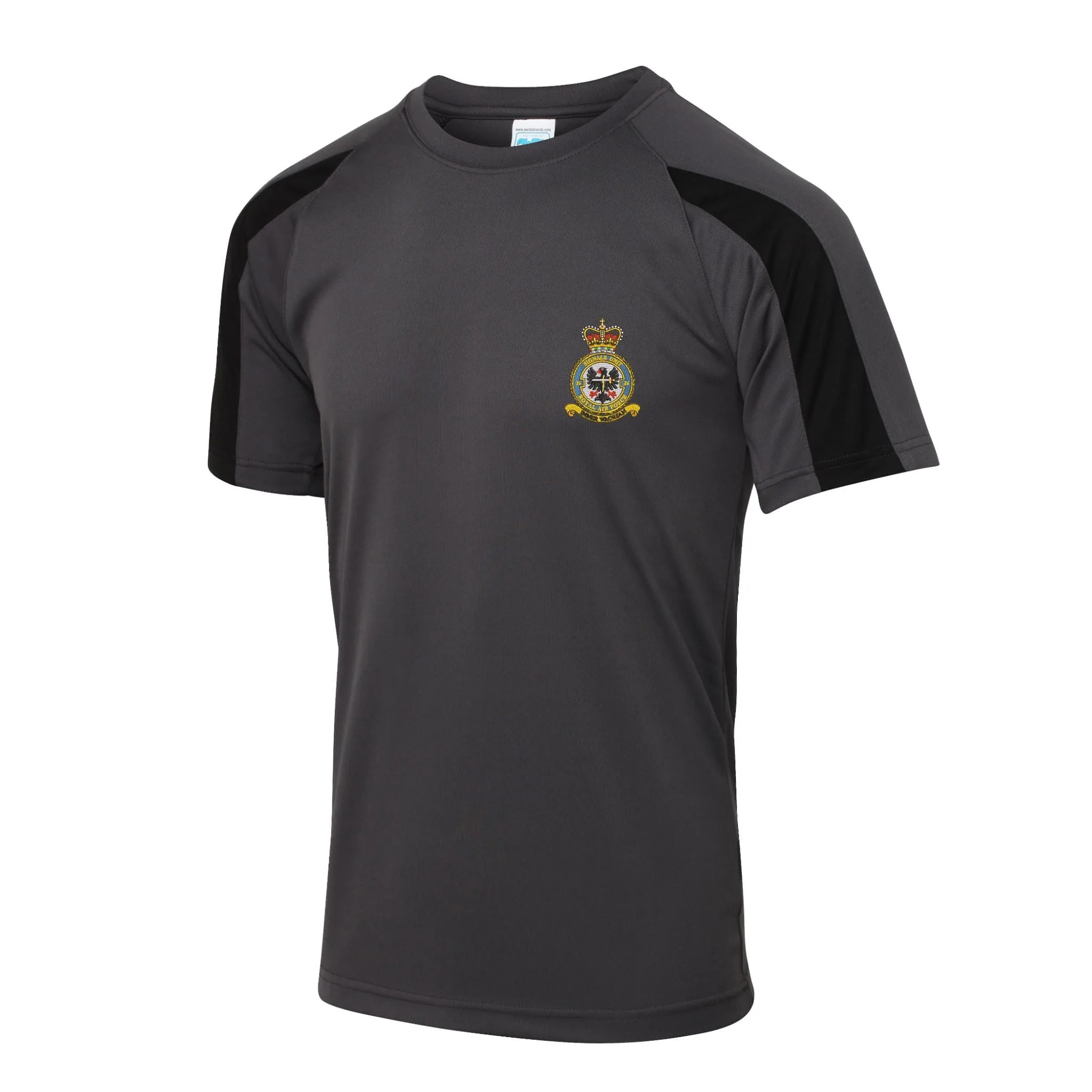 No 26 Signals Unit RAF Contrast Polyester T-Shirt - Image 6