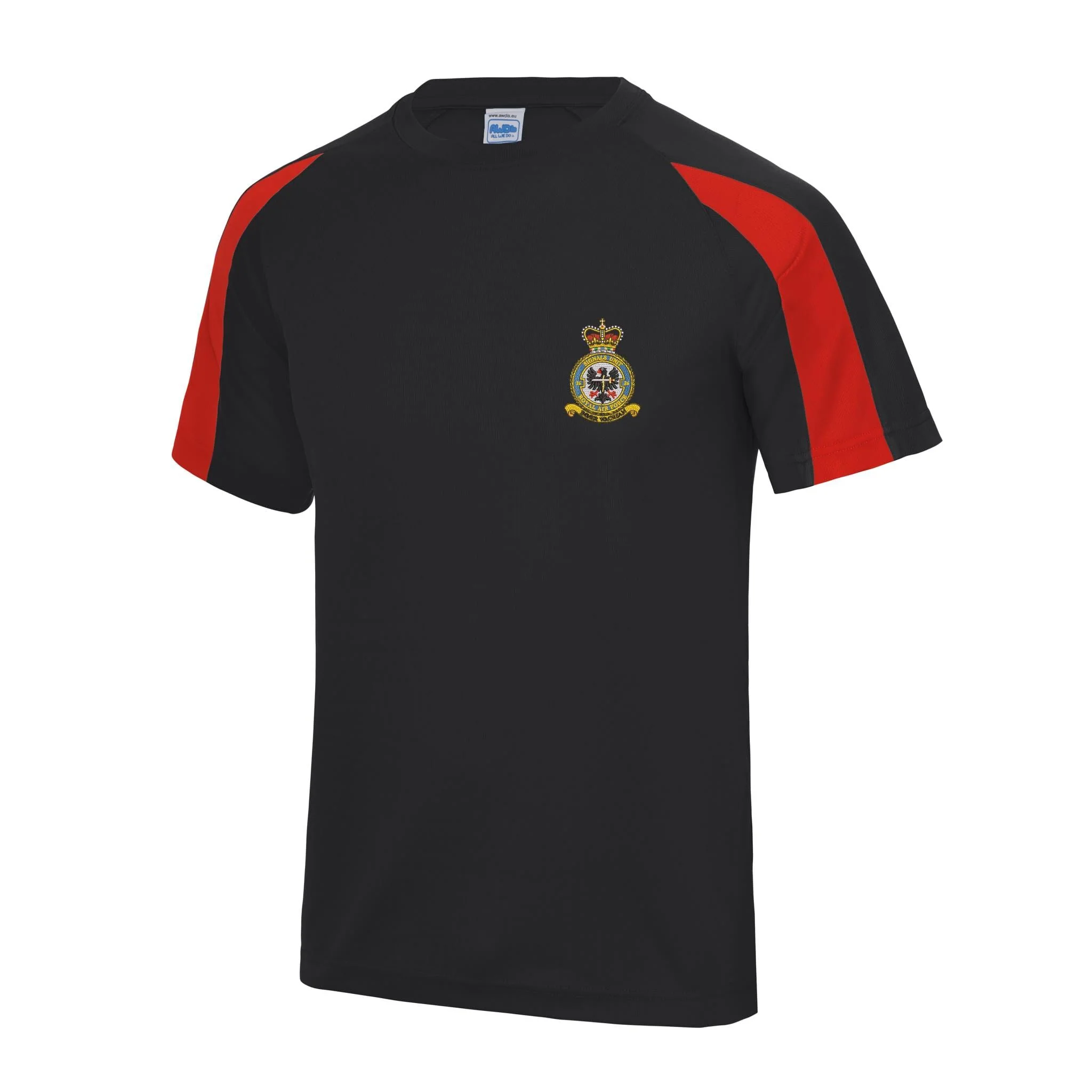 No 26 Signals Unit RAF Contrast Polyester T-Shirt - Image 8
