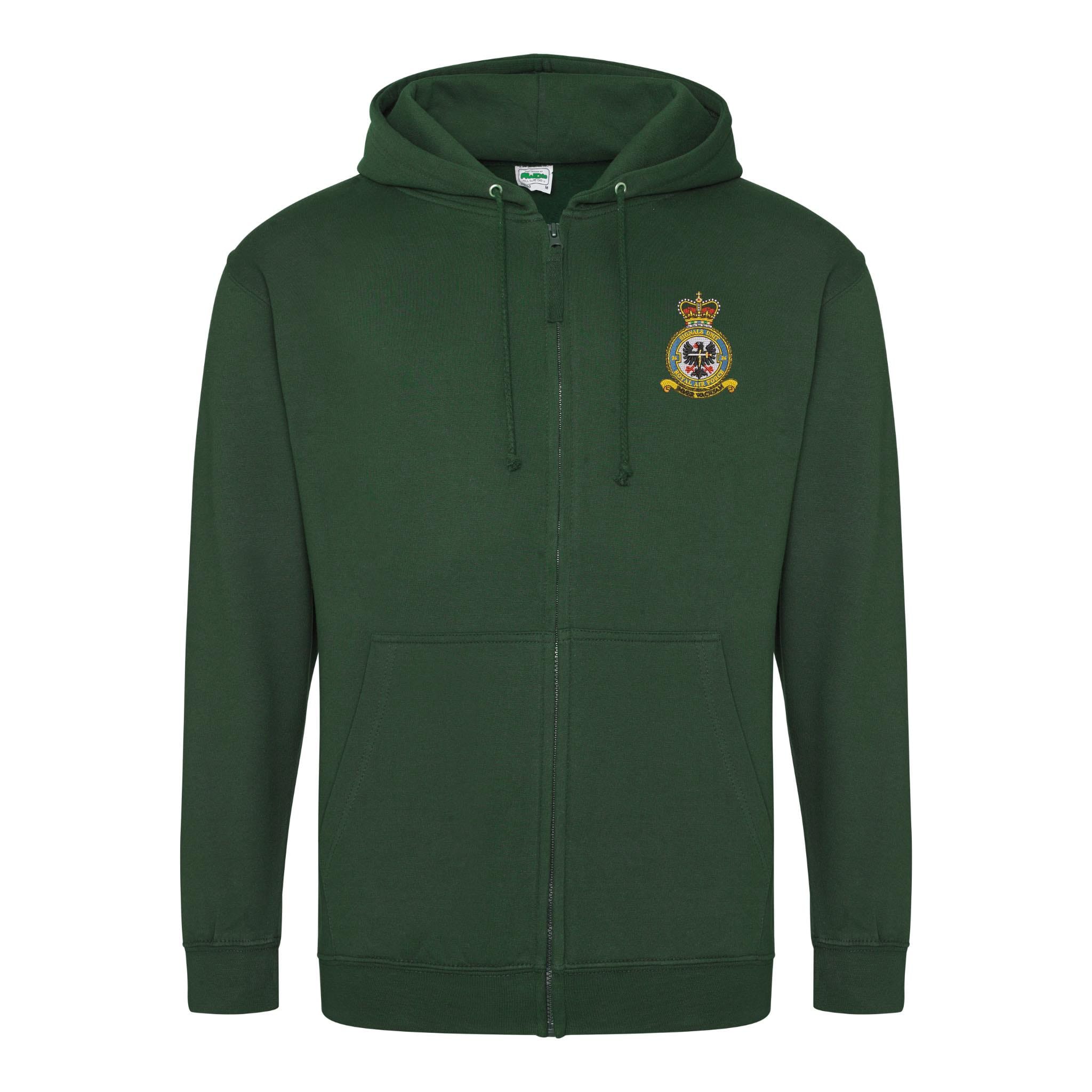 No 26 Signals Unit RAF Zipped Hoodie - Image 4