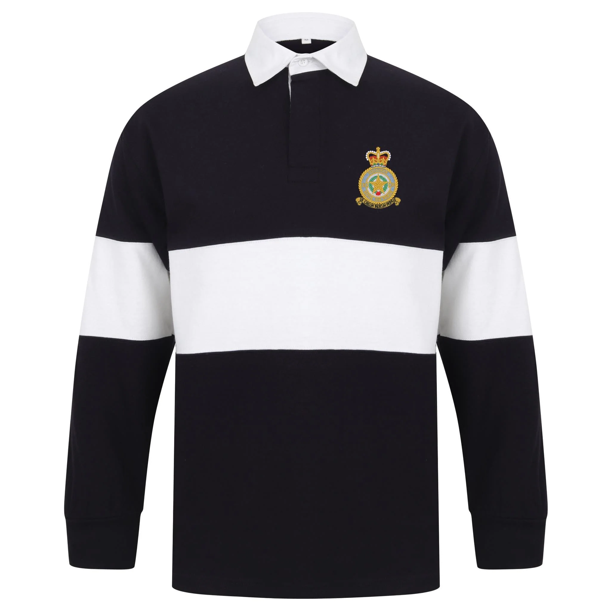 No 31 Squadron RAF Front Row Long Sleeve Panelled Rugby Shirt - Image 3