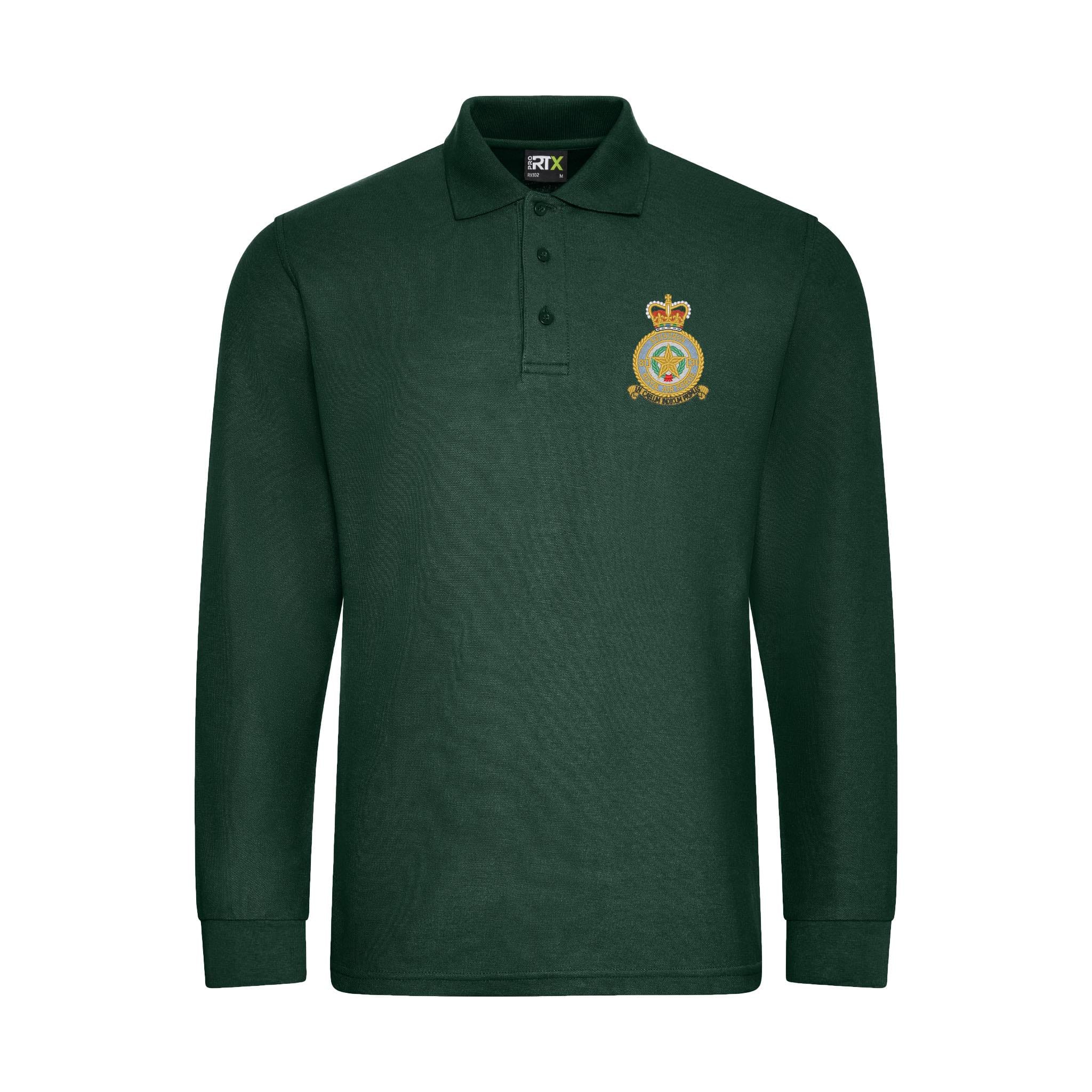 No 31 Squadron RAF Long Sleeve Polo Shirt - Image 2