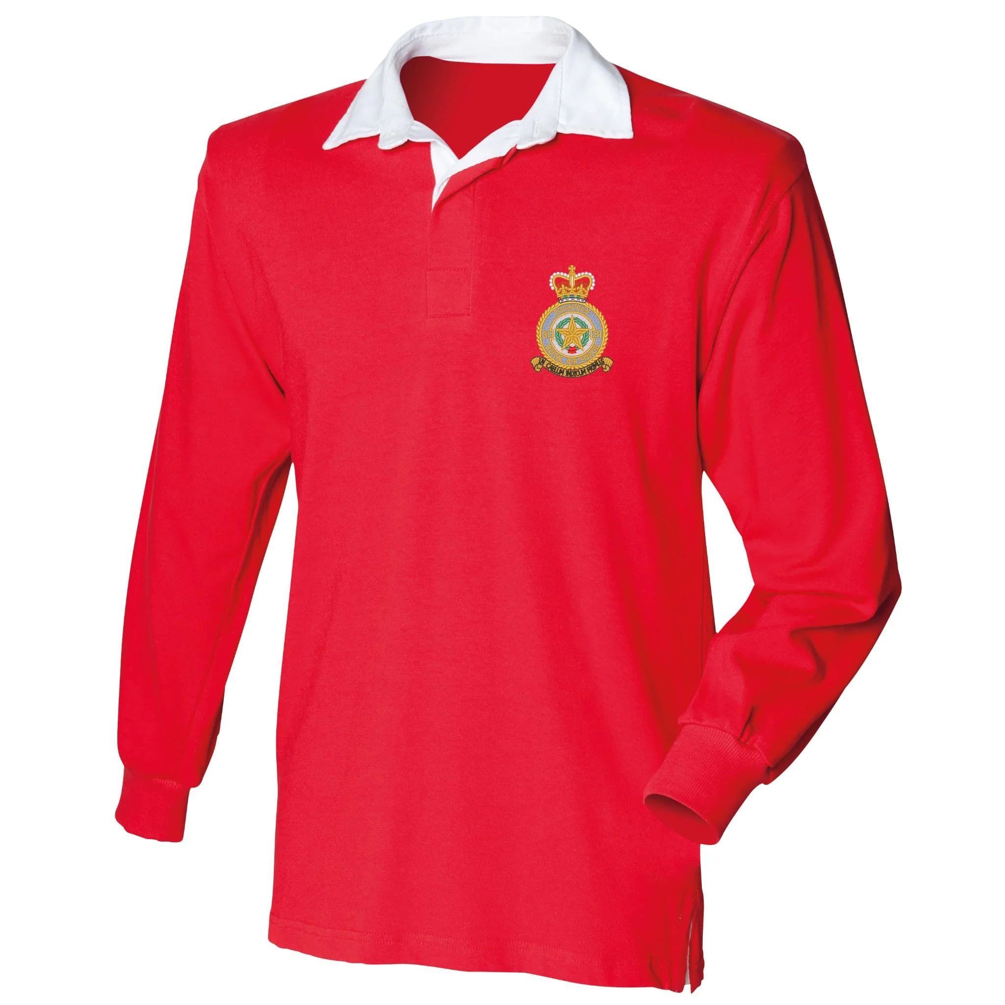 No 31 Squadron RAF Front Row Long Sleeve Rugby Shirt - Image 7
