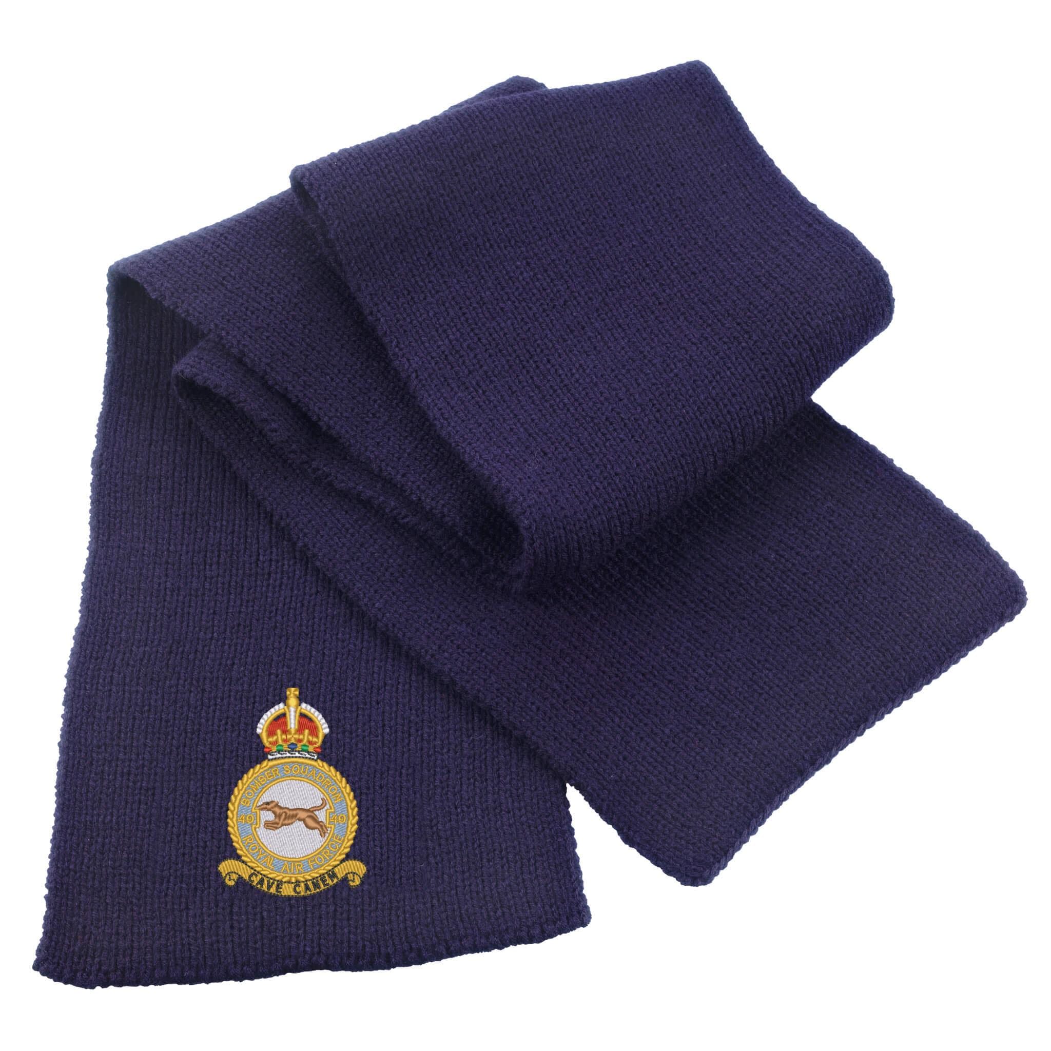 No 49 Squadron RAF Heavy Knit Scarf - Image 3
