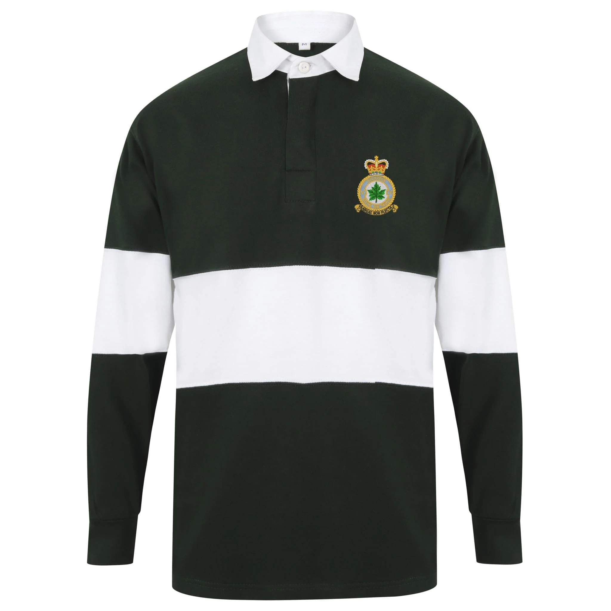 No 5 Squadron RAF Front Row Long Sleeve Panelled Rugby Shirt