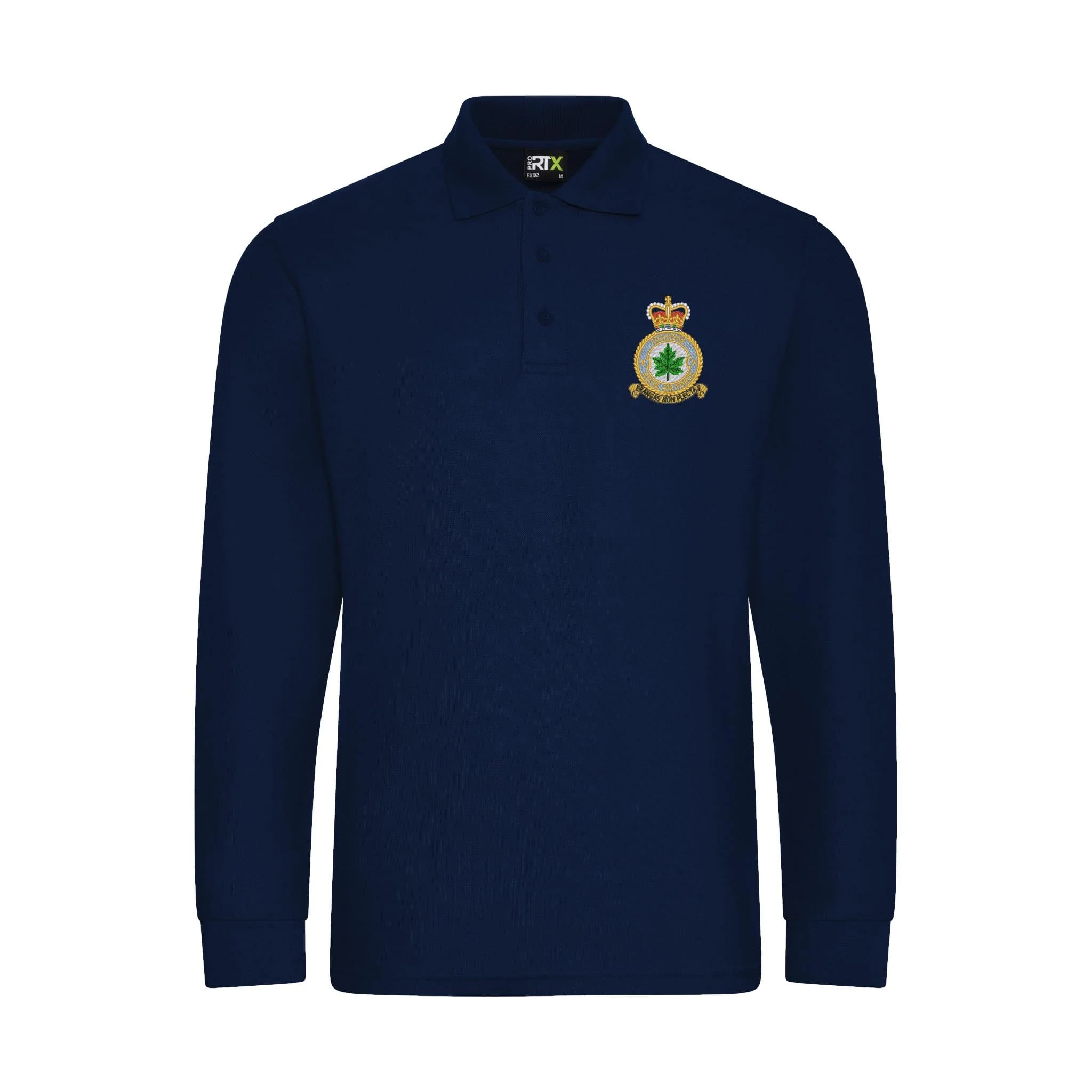 No 5 Squadron RAF Long Sleeve Polo Shirt - Image 4
