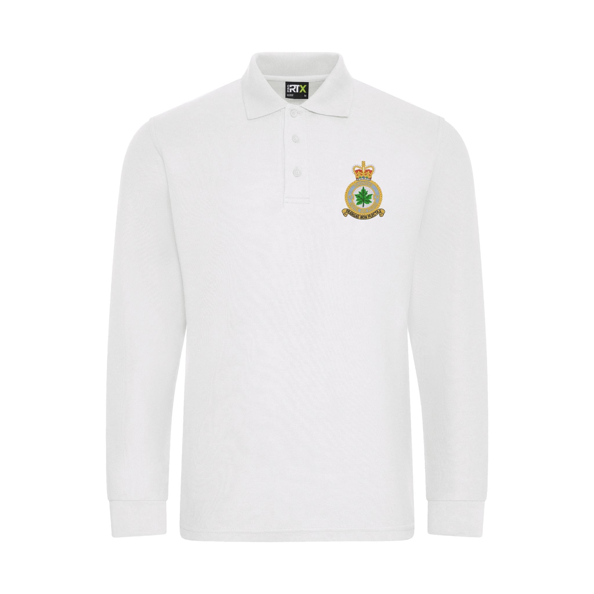 No 5 Squadron RAF Long Sleeve Polo Shirt - Image 7