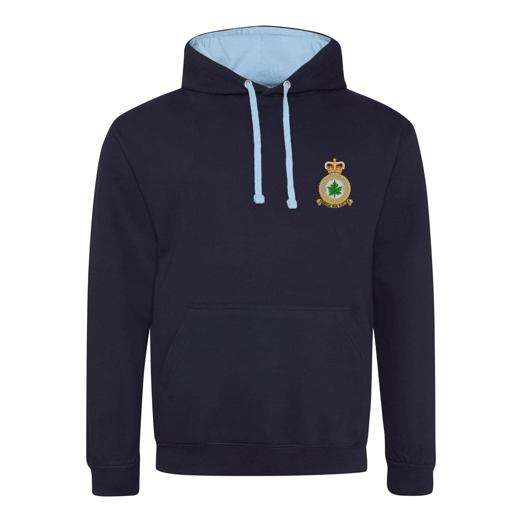 No 5 Squadron RAF Varsity Contrast Hoodie - Image 2