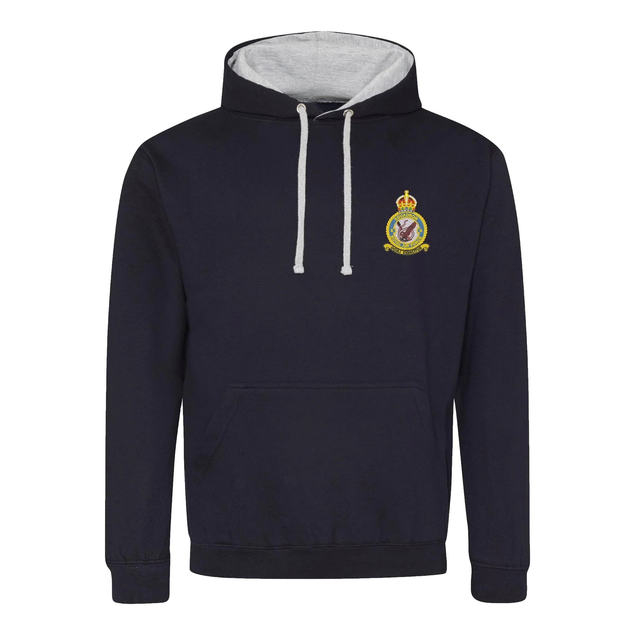 No 6 Squadron RAF Varsity Contrast Hoodie - Image 3