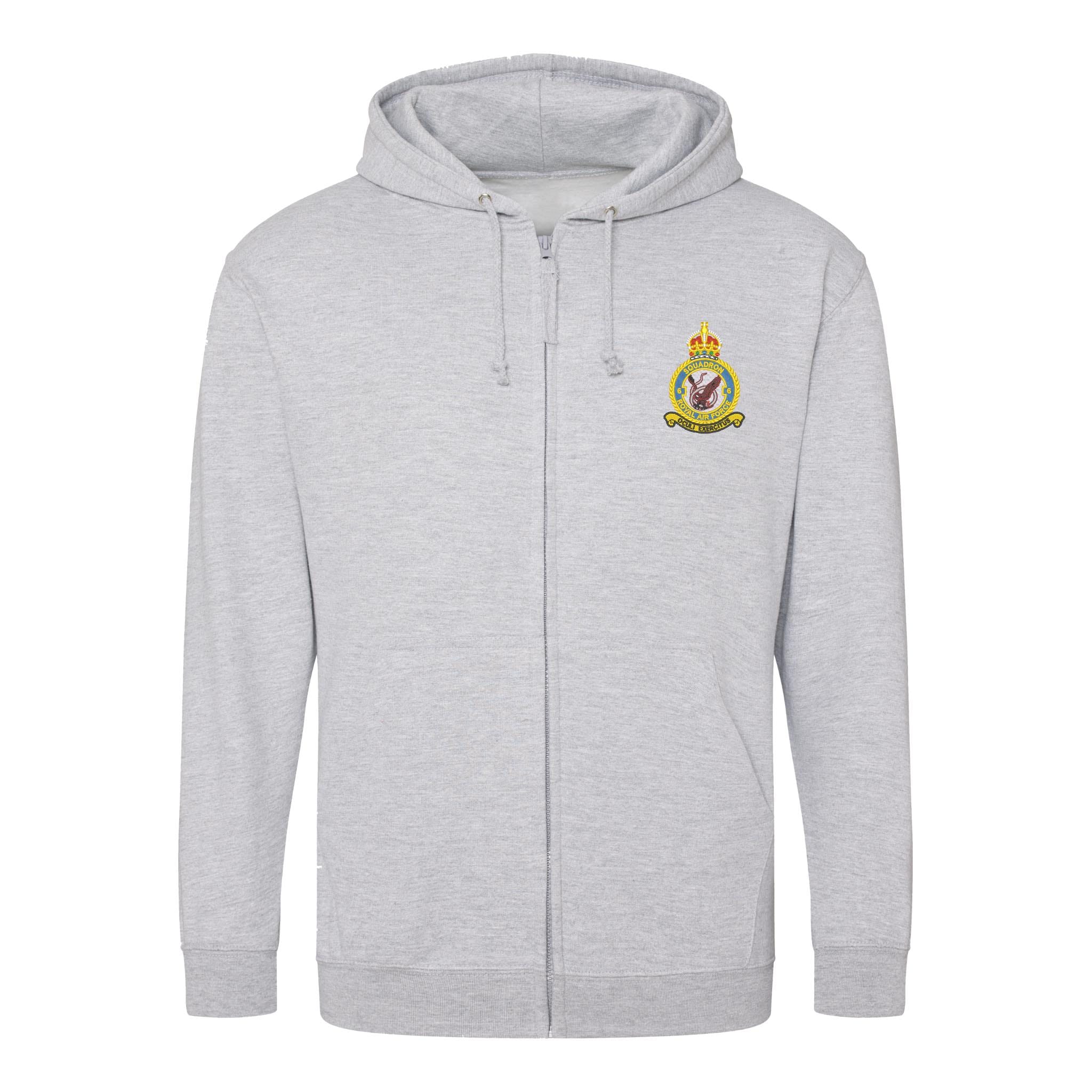 No 6 Squadron RAF Zipped Hoodie - Image 2