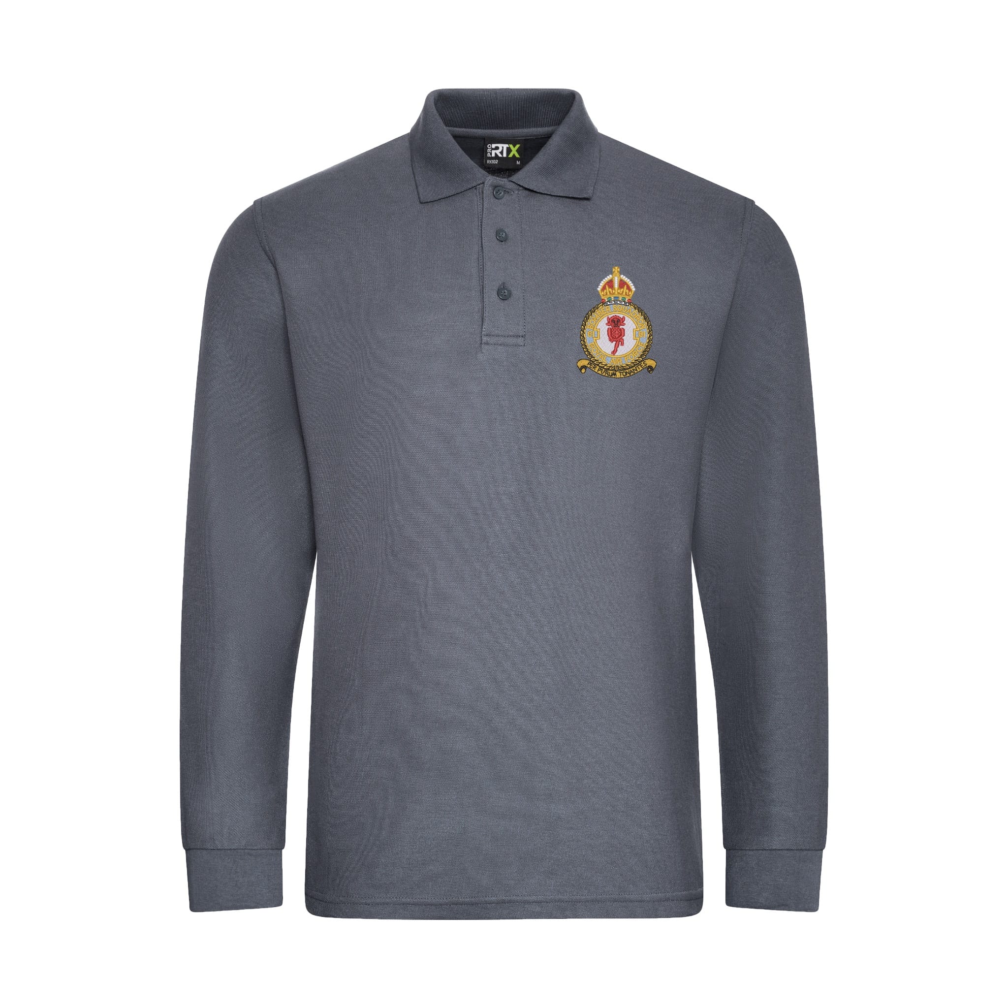 No 61 Squadron RAF Long Sleeve Polo Shirt