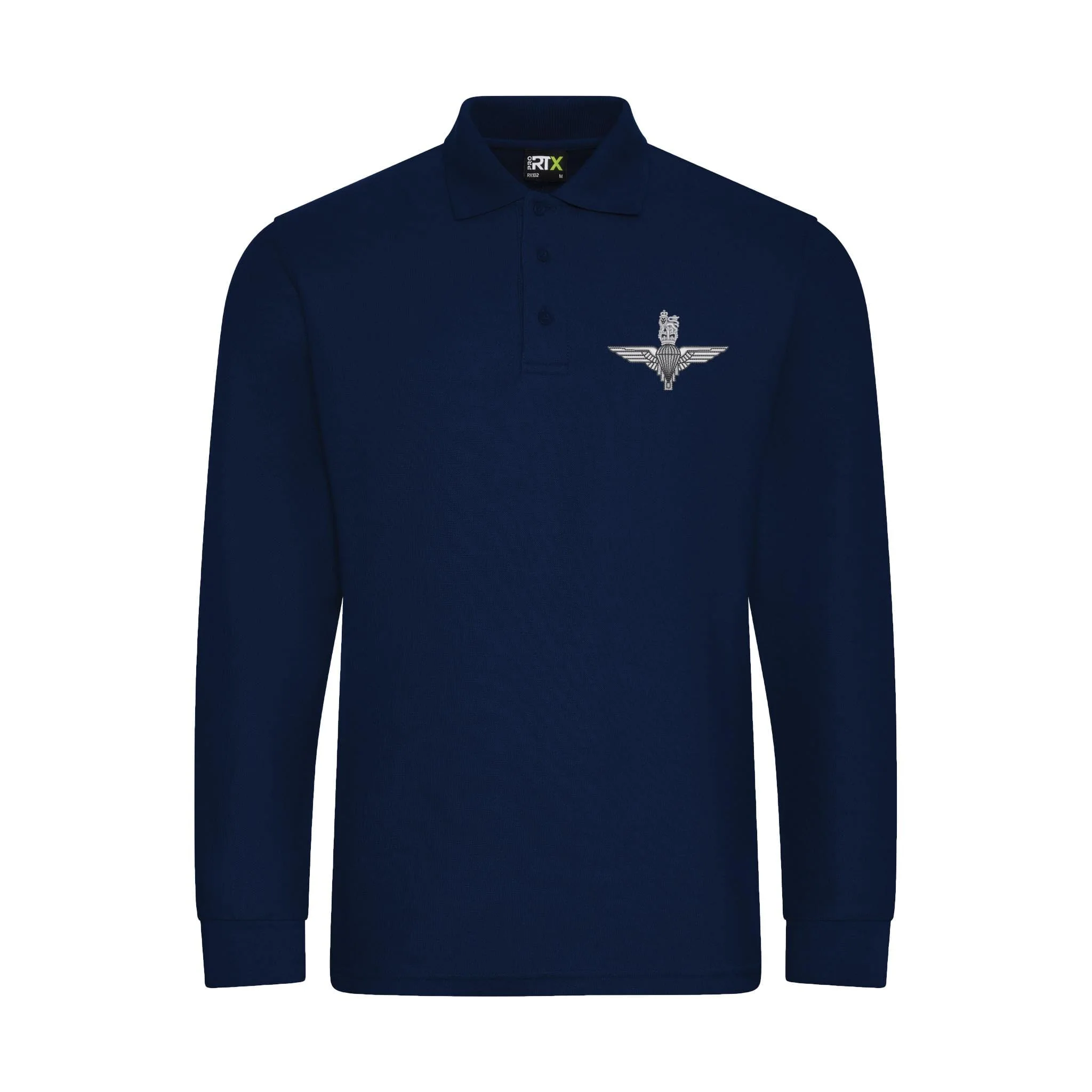 Parachute Regiment Long Sleeve Polo Shirt - Image 4