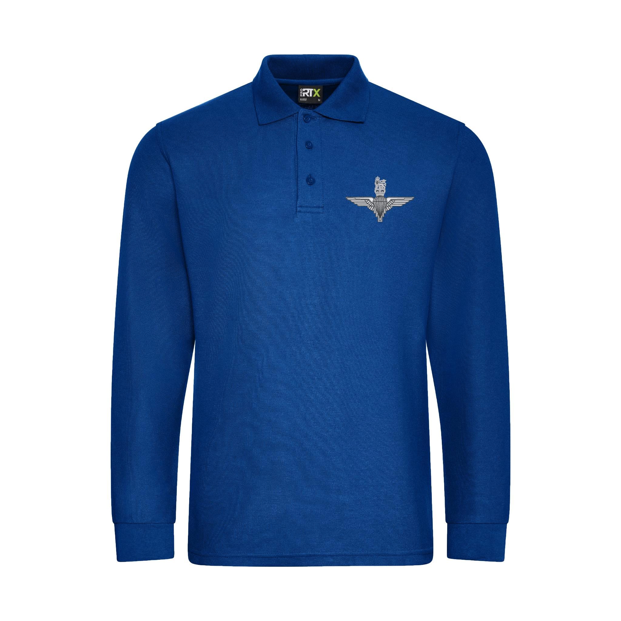 Parachute Regiment Long Sleeve Polo Shirt - Image 5