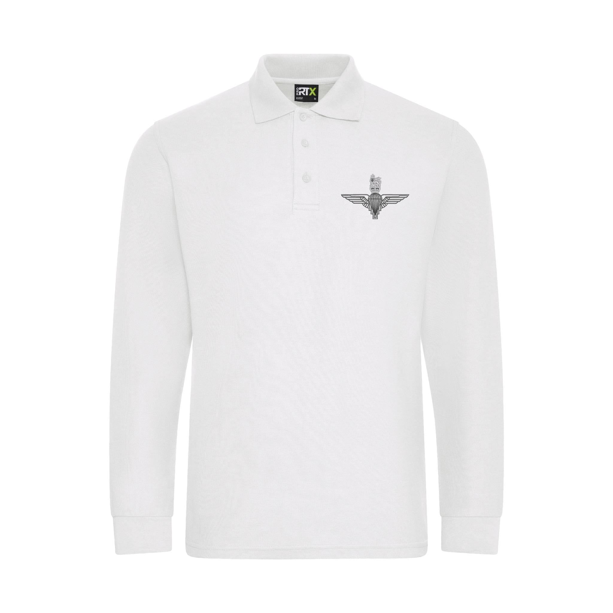 Parachute Regiment Long Sleeve Polo Shirt - Image 7
