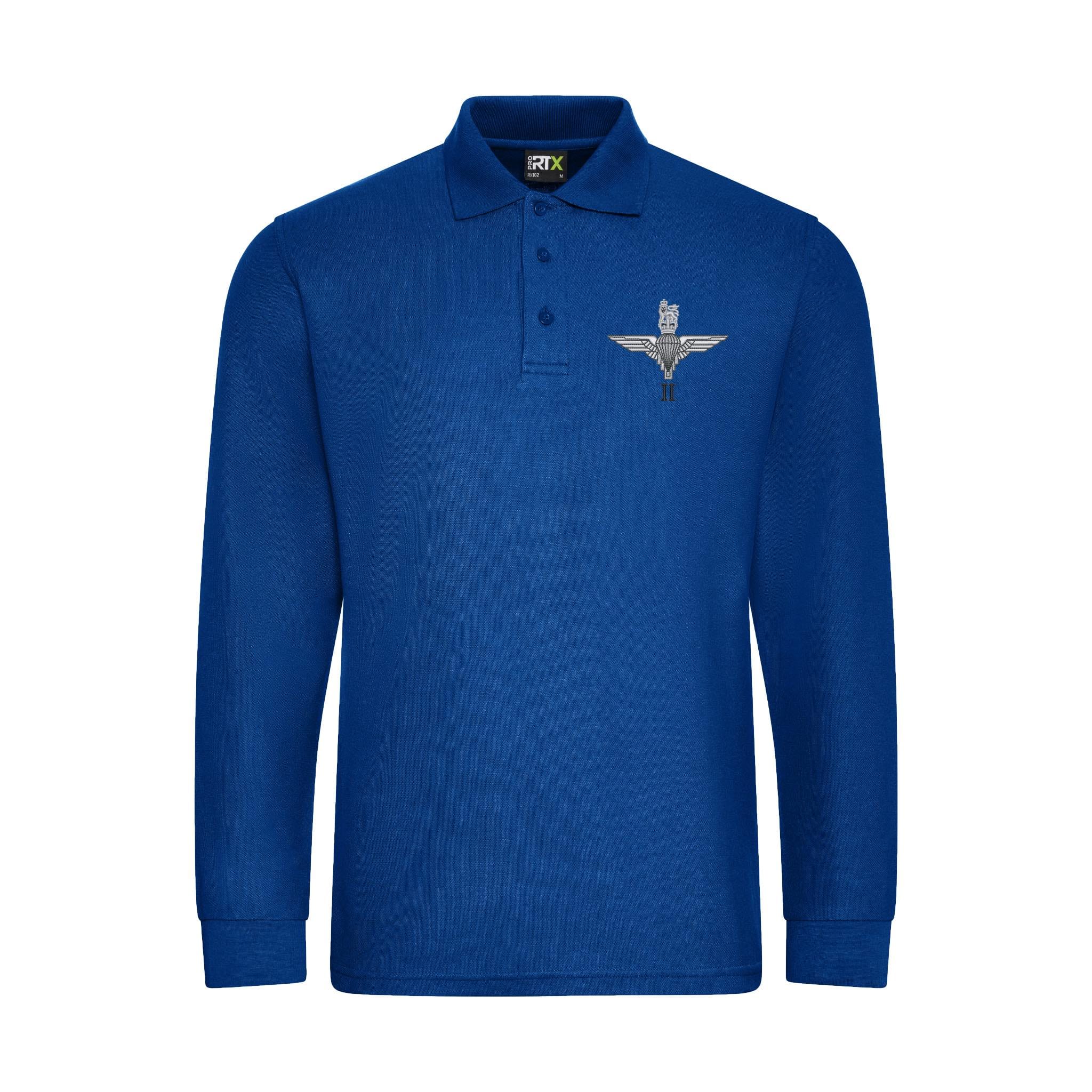 Parachute Regt - 2 PARA Long Sleeve Polo Shirt - Image 5