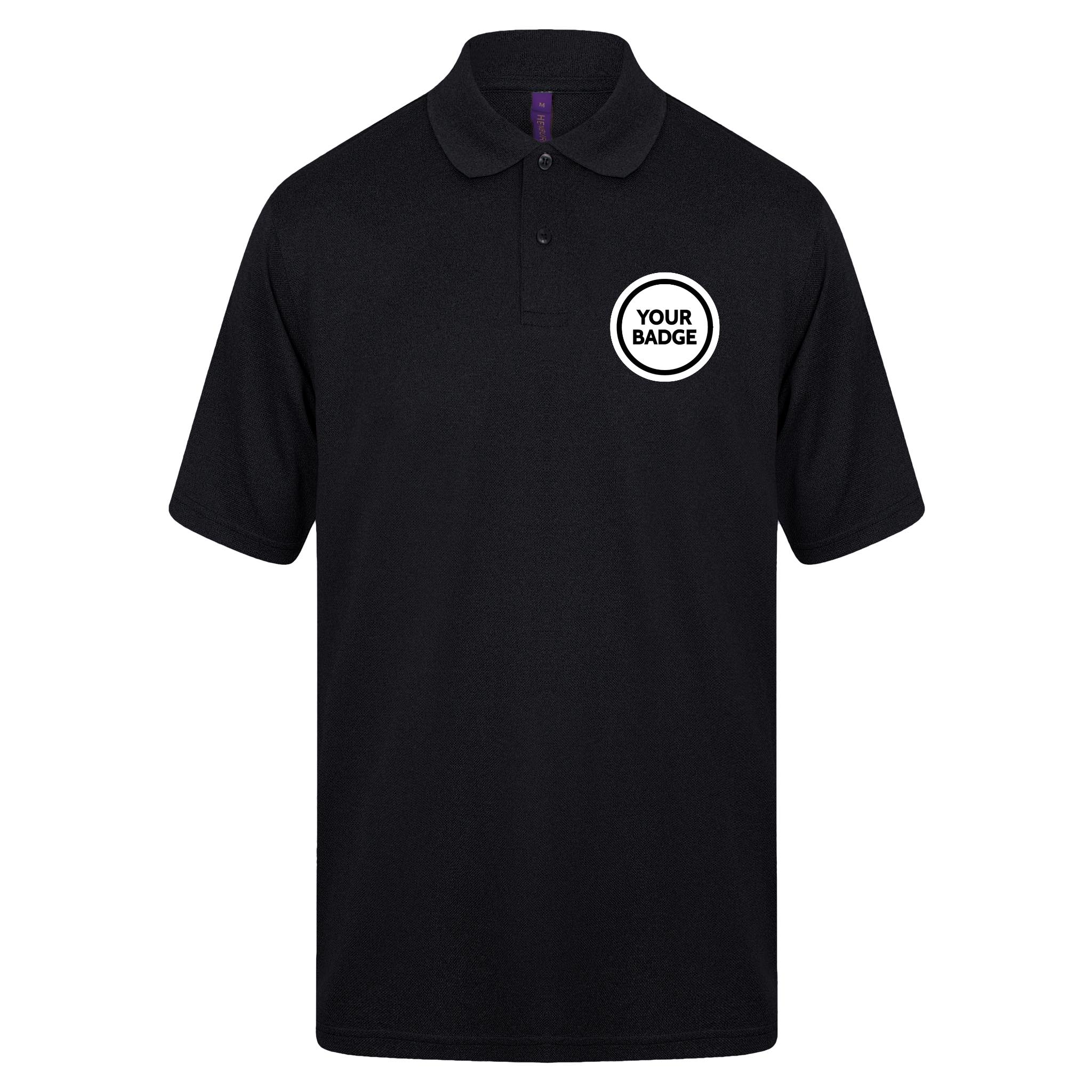 Polyester Polo Shirt - Choose Your Badge - Image 3
