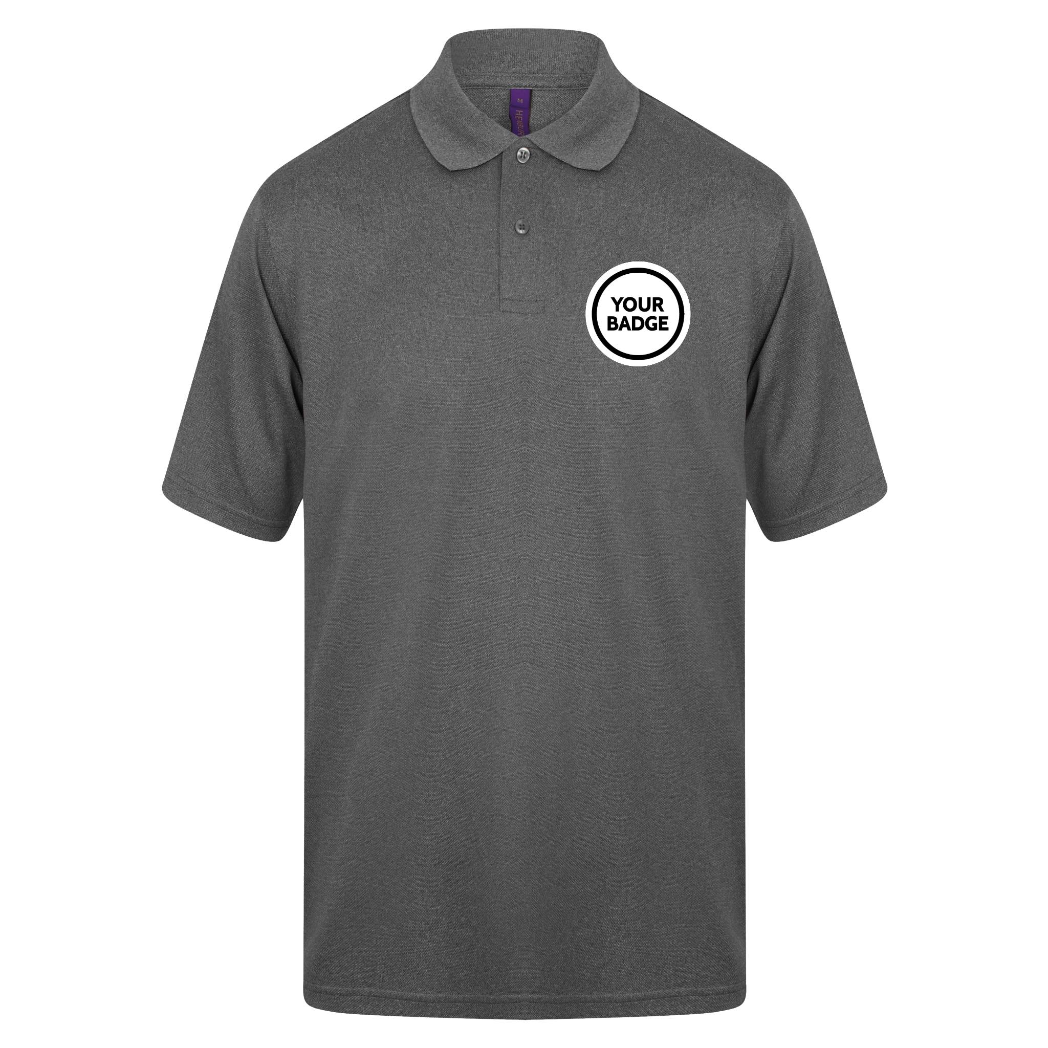 Polyester Polo Shirt - Choose Your Badge - Image 6