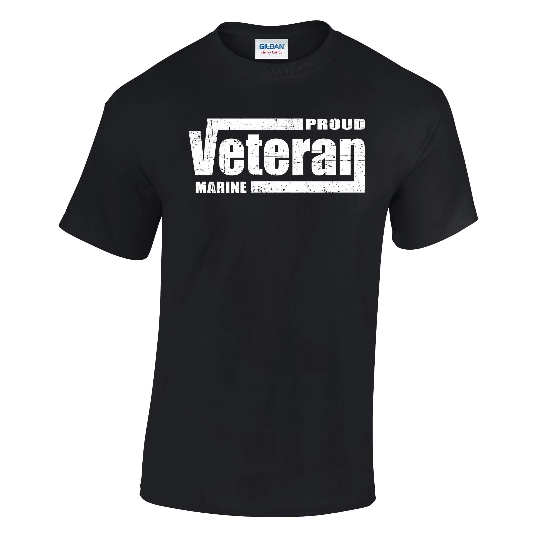 Proud Marine Veteran Printed T-Shirt - Image 7