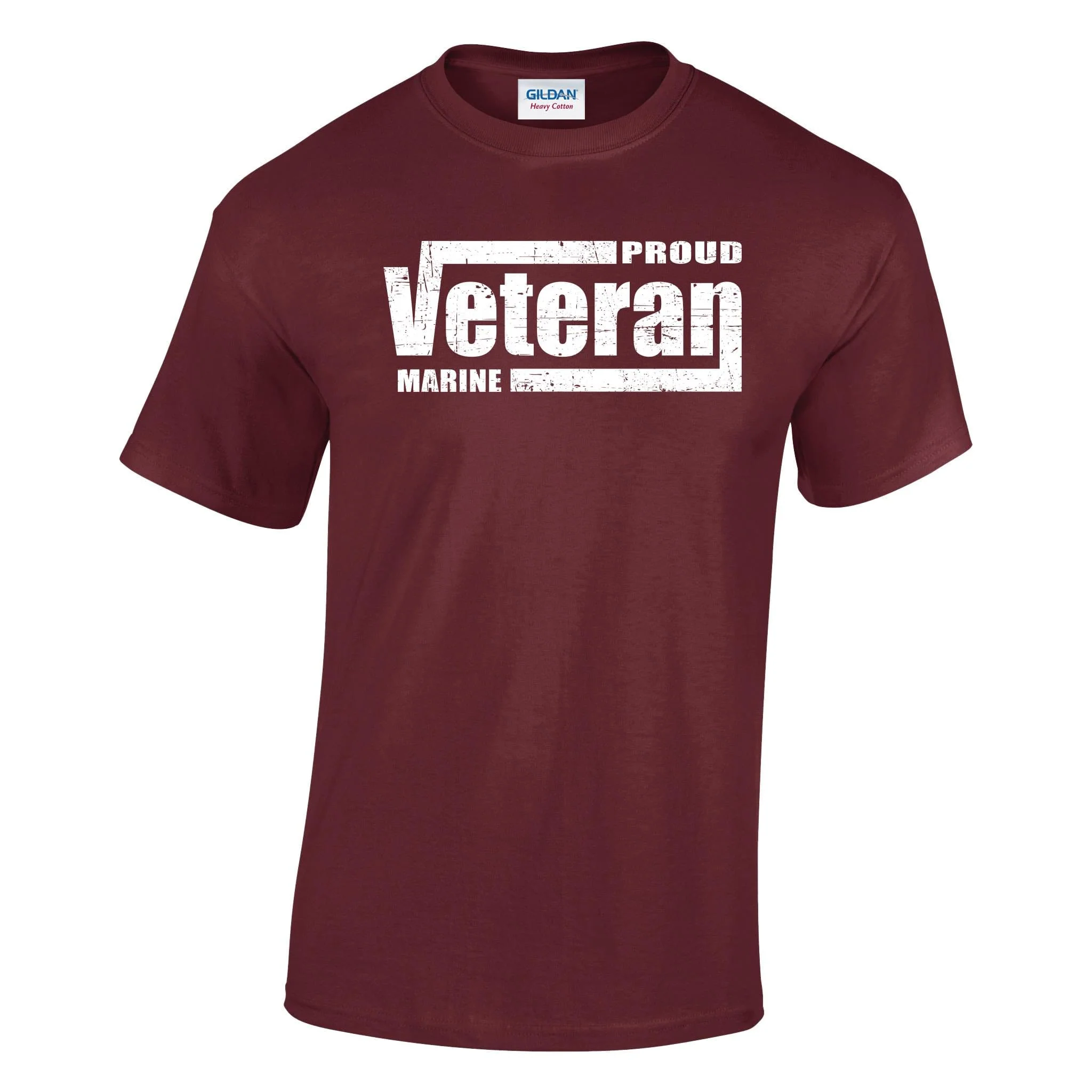 Proud Marine Veteran Printed T-Shirt - Image 9