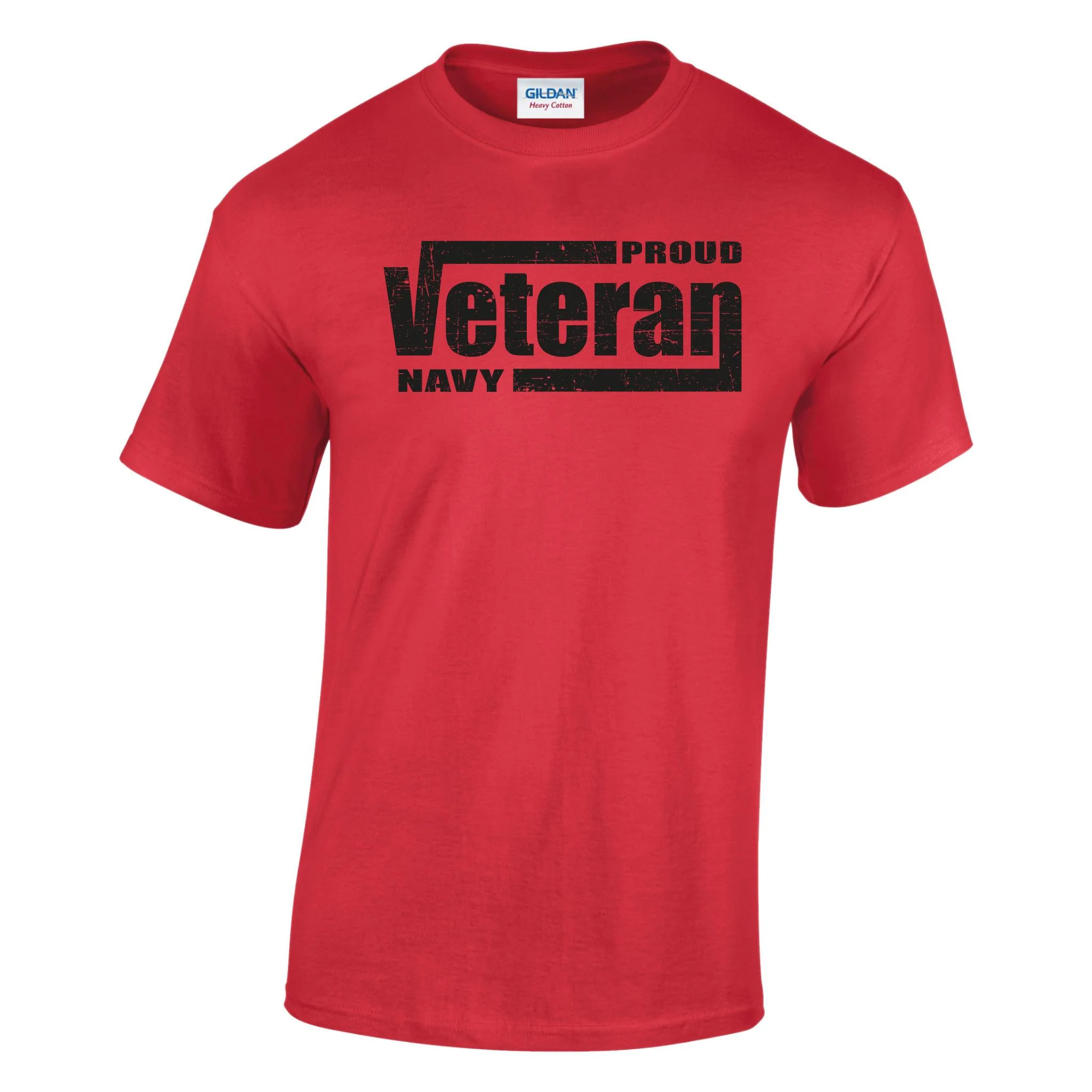 Proud Navy Veteran Printed T-Shirt - Image 3