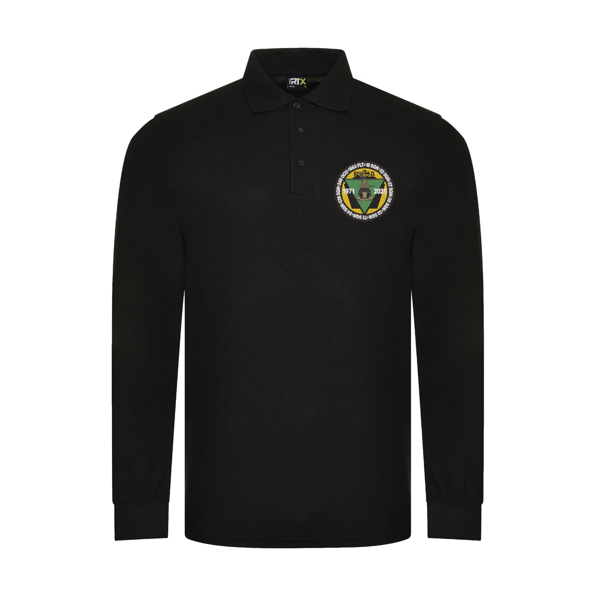 Puma Helicopter 1971-2025 Long Sleeve Polo Shirt
