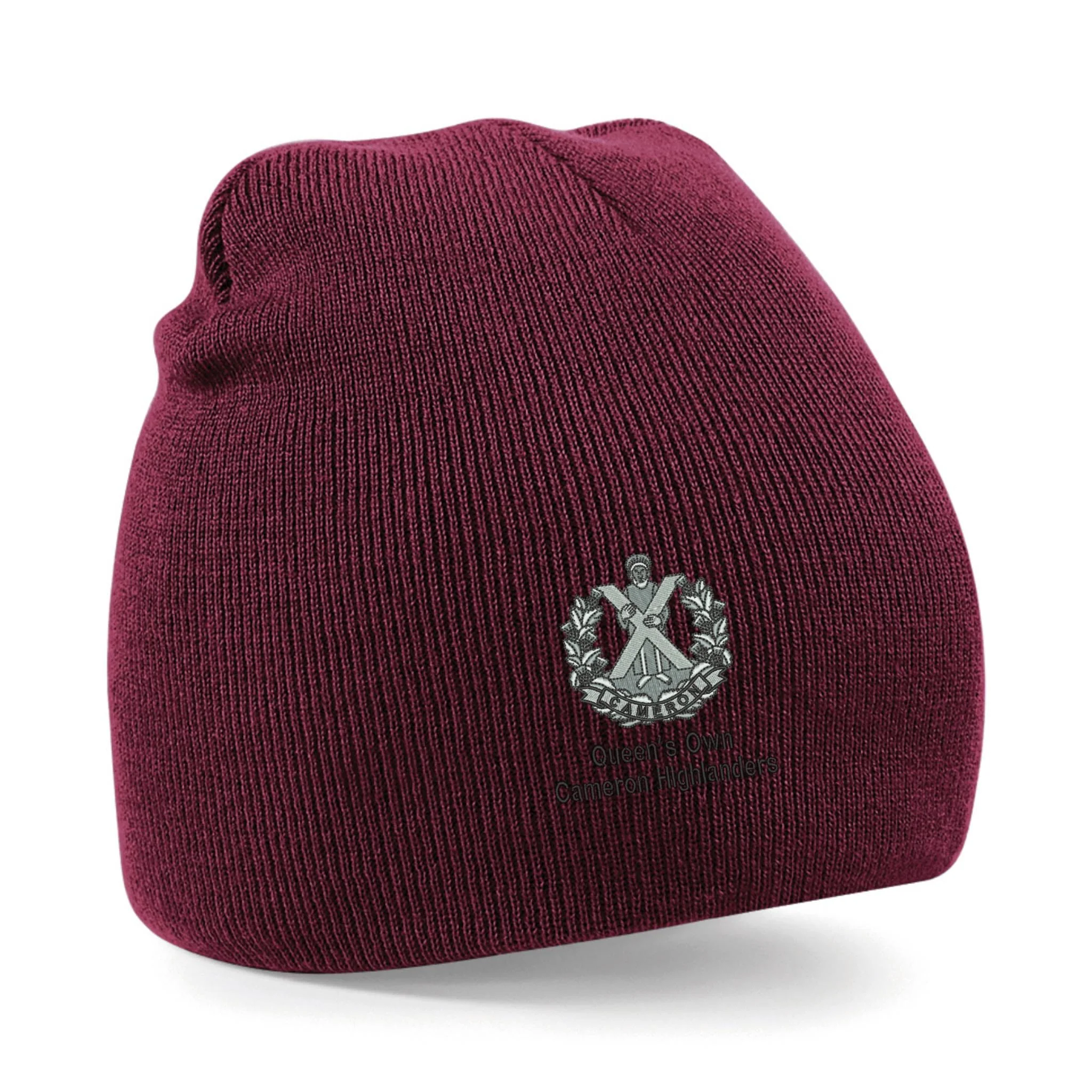 Queens Own Cameron Highlanders Beanie Hat - Image 2