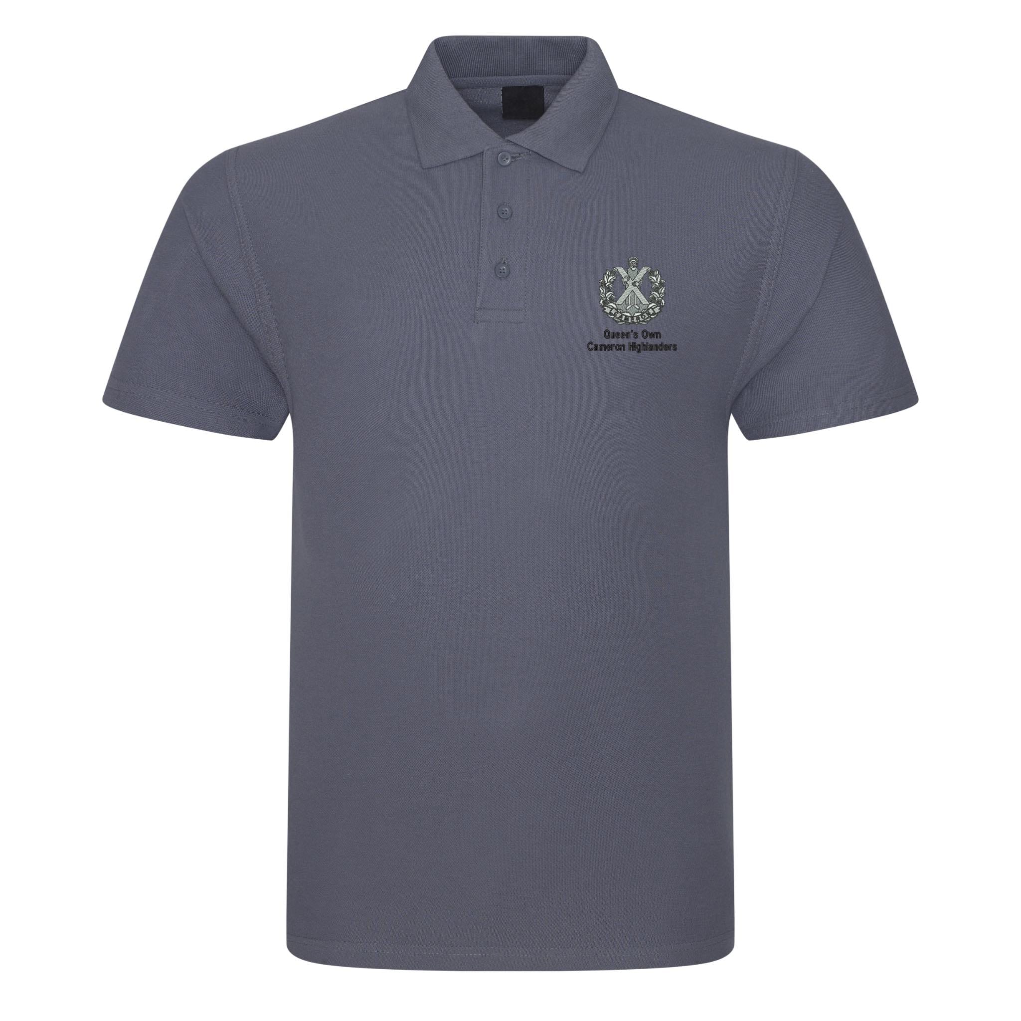 Queens Own Cameron Highlanders Polo Shirt - Image 10
