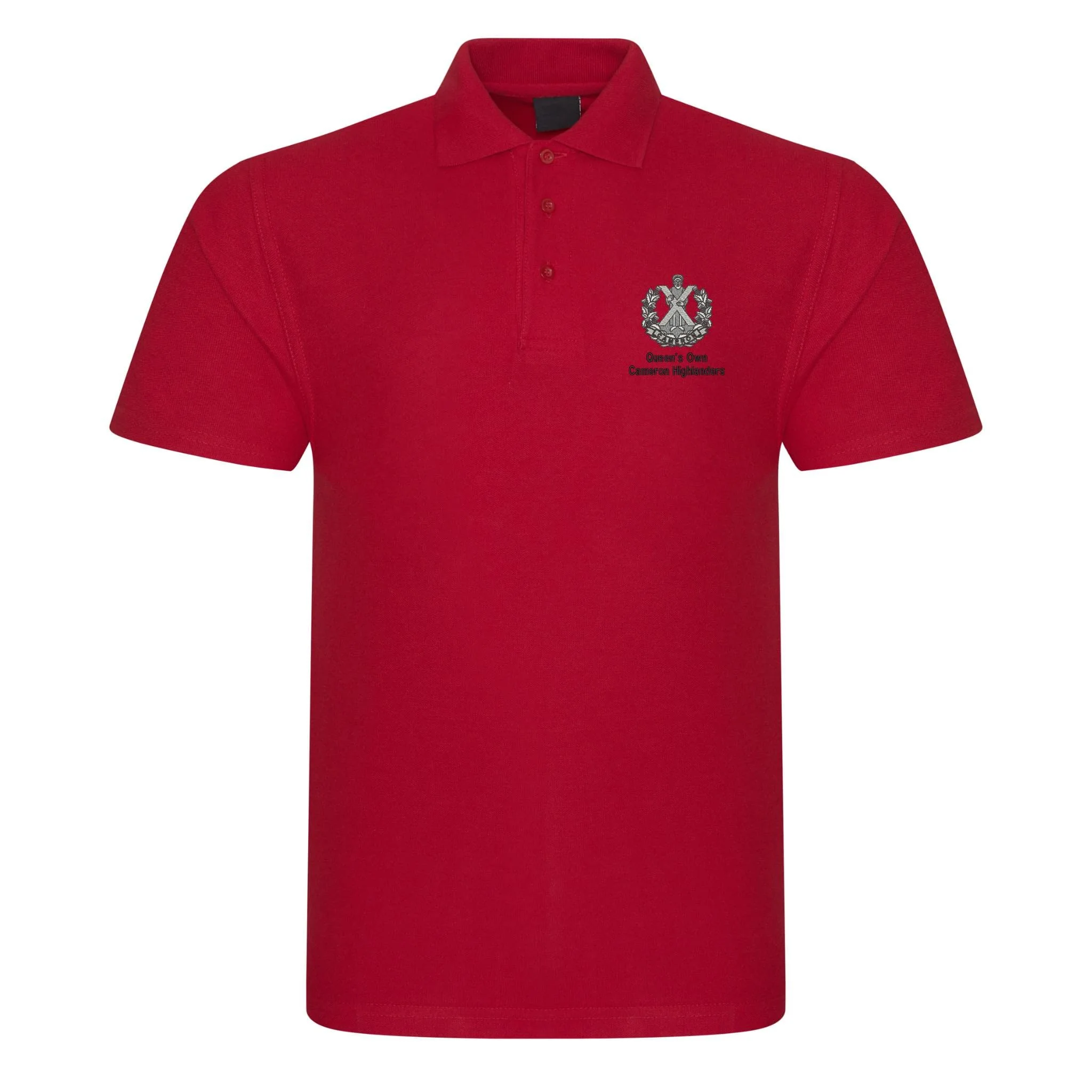 Queens Own Cameron Highlanders Polo Shirt - Image 12