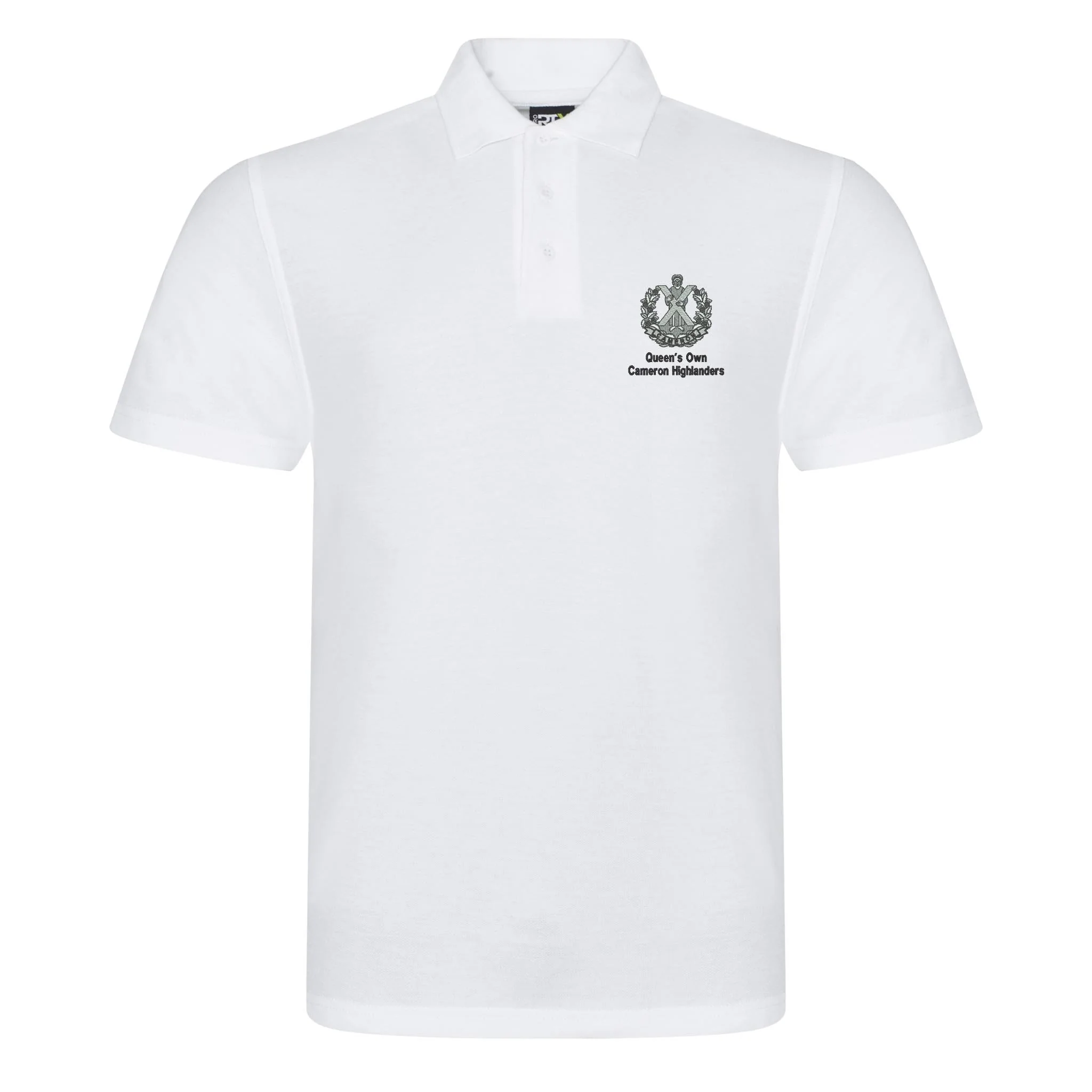 Queens Own Cameron Highlanders Polo Shirt - Image 4