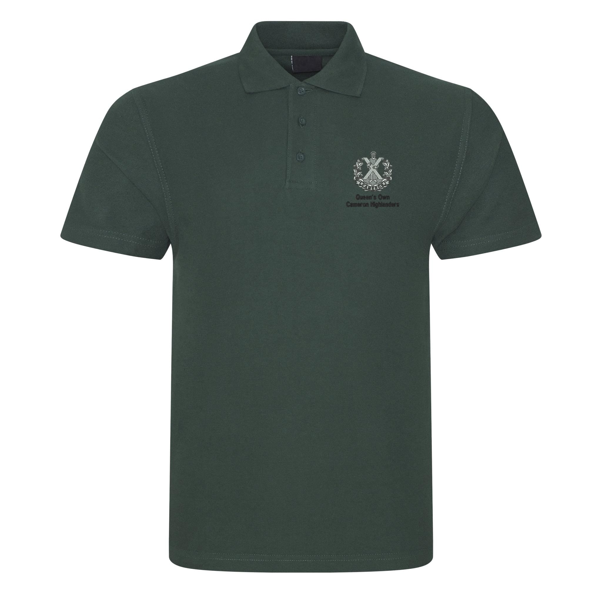Queens Own Cameron Highlanders Polo Shirt - Image 5